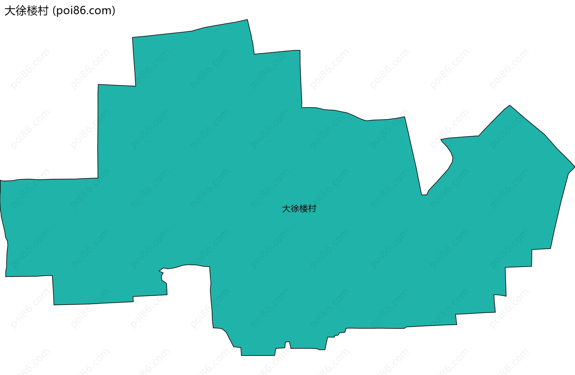 大徐楼村边界地图