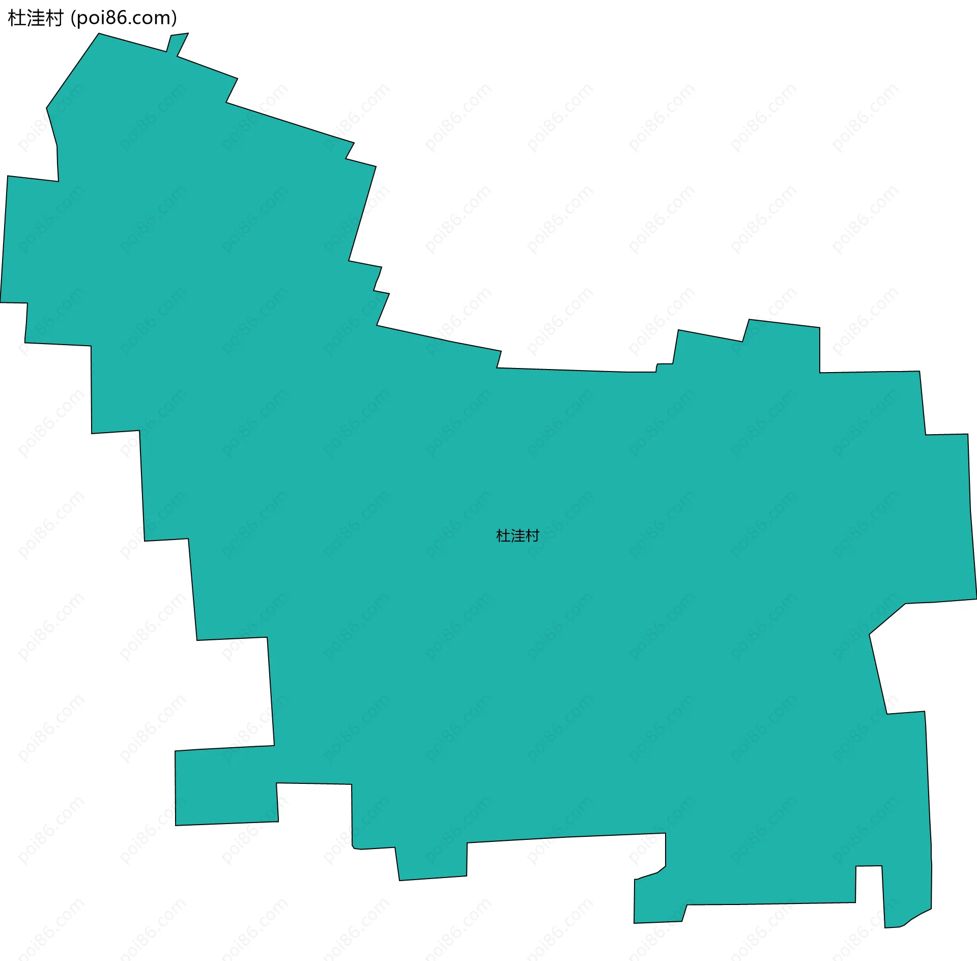 杜洼村边界地图
