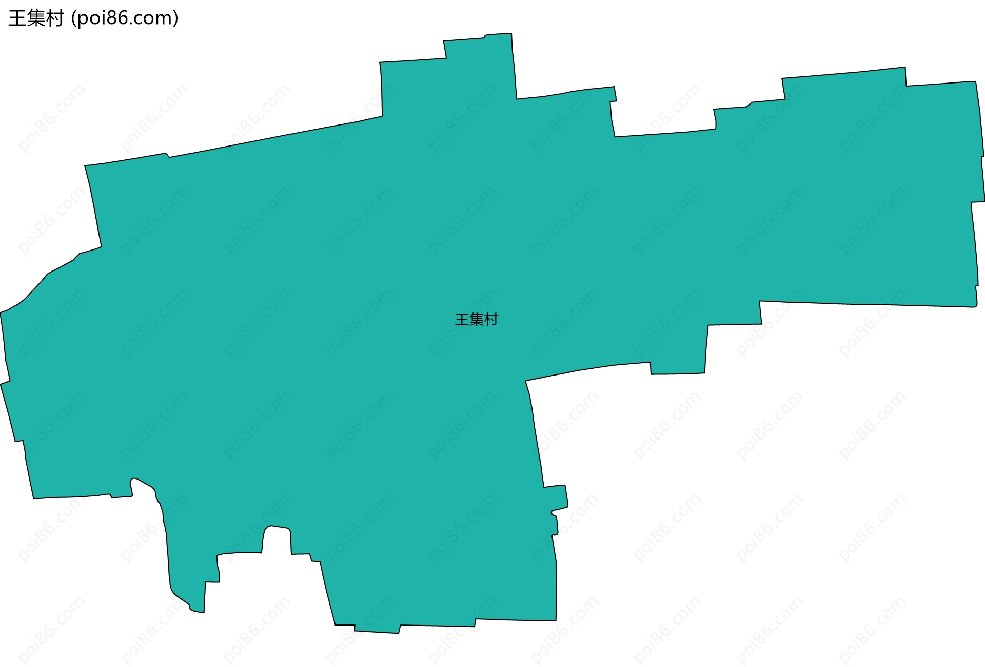 王集村边界地图