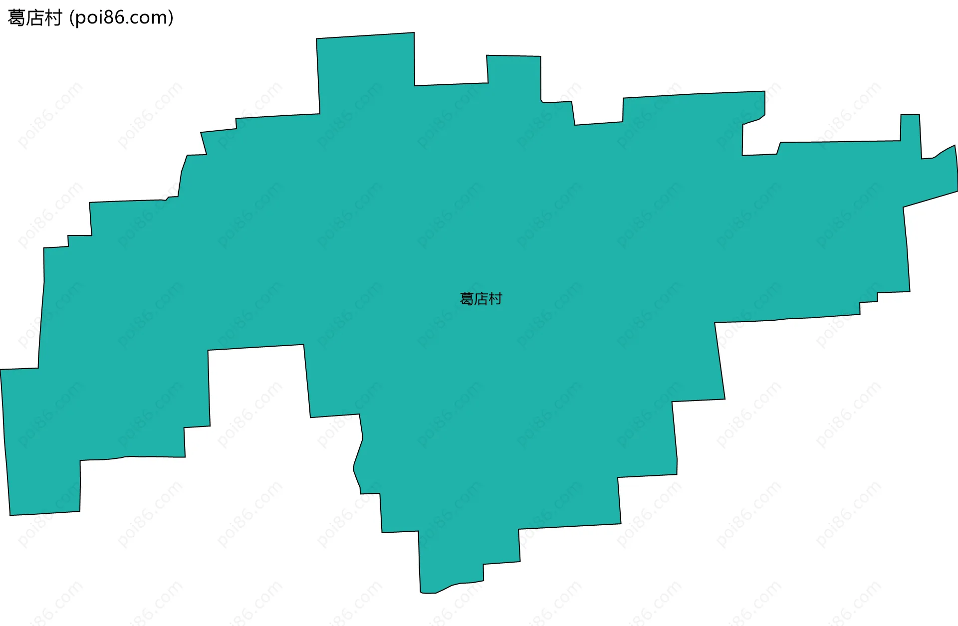 葛店村边界地图