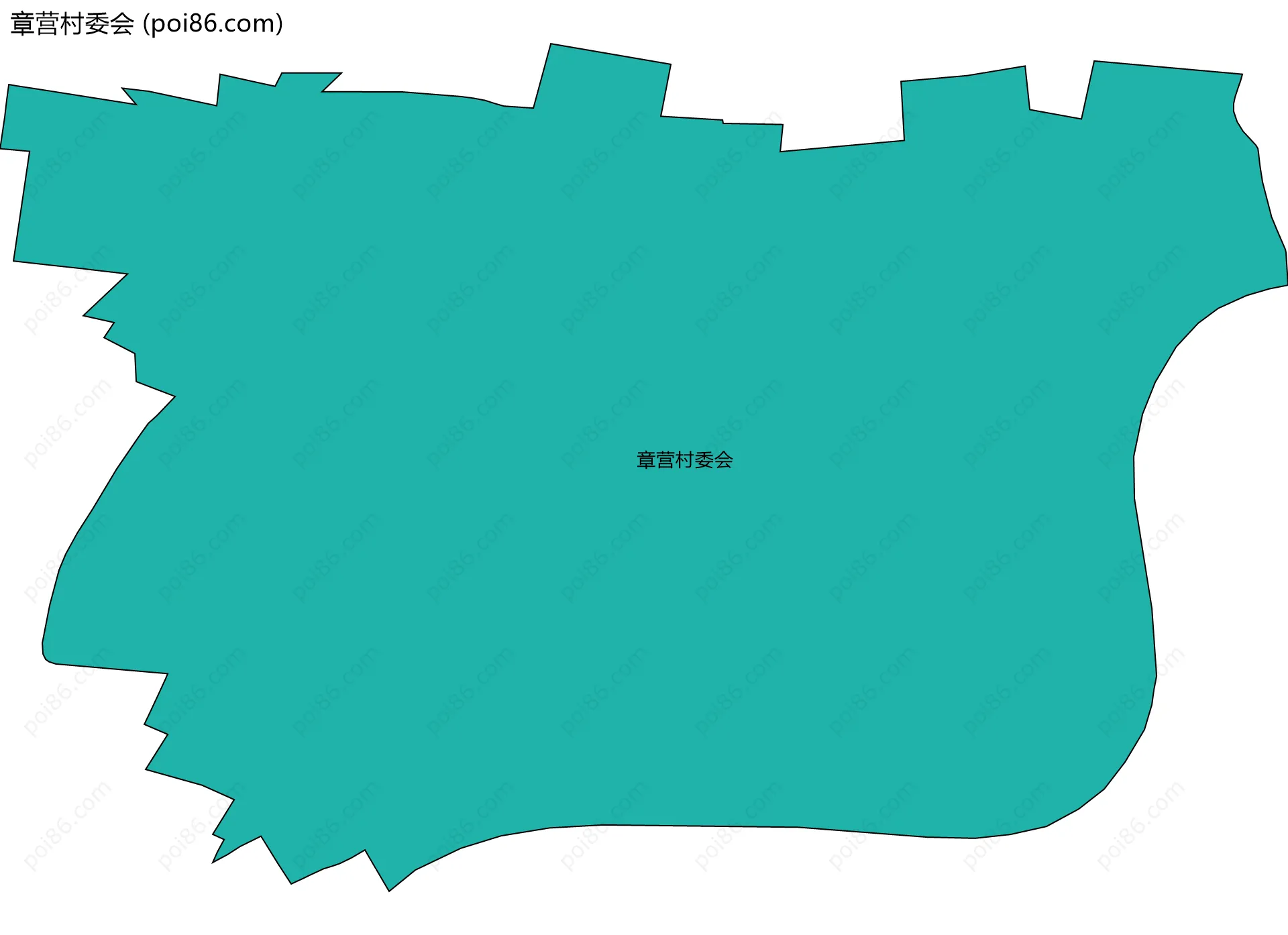 章营村委会边界地图