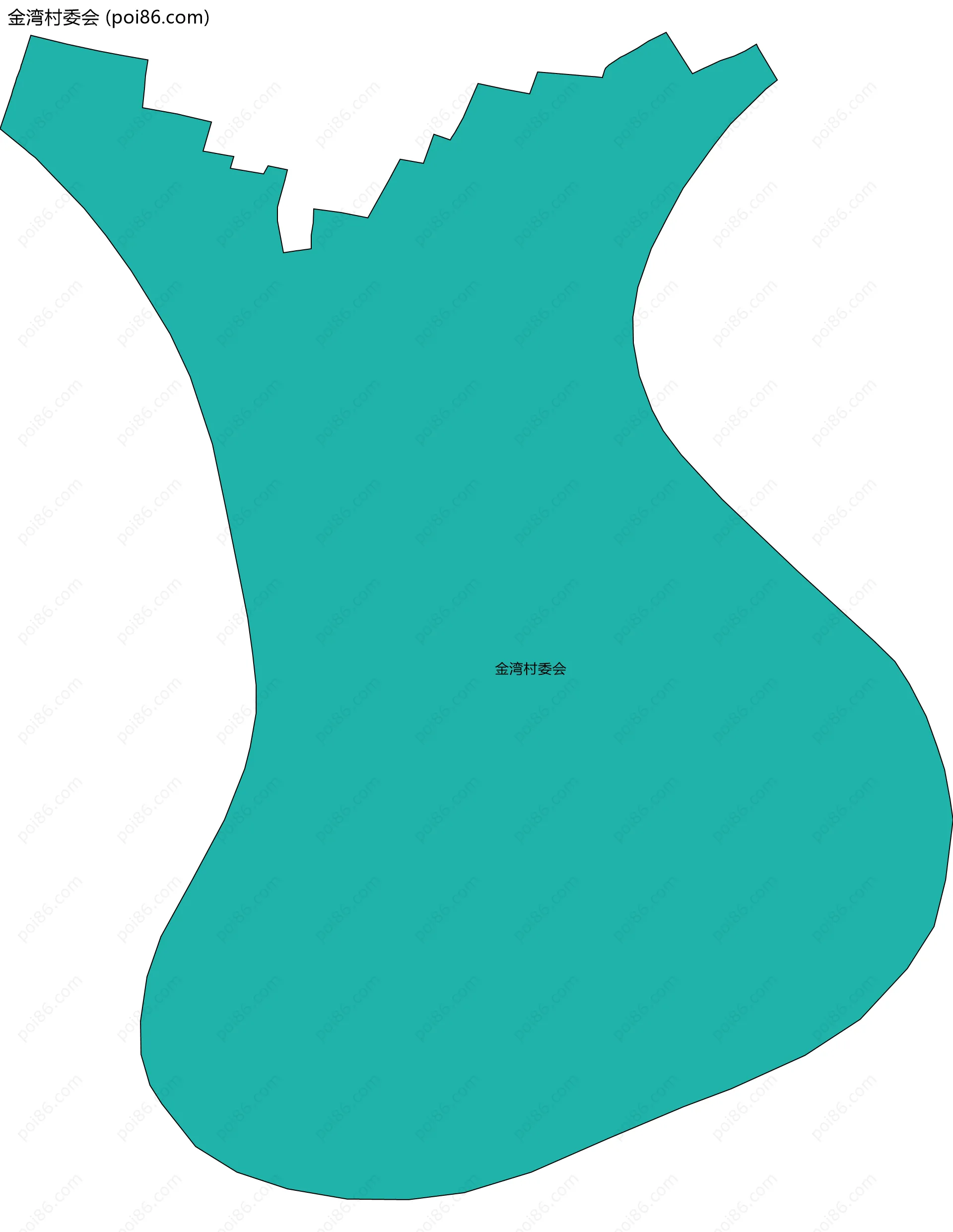 金湾村委会边界地图