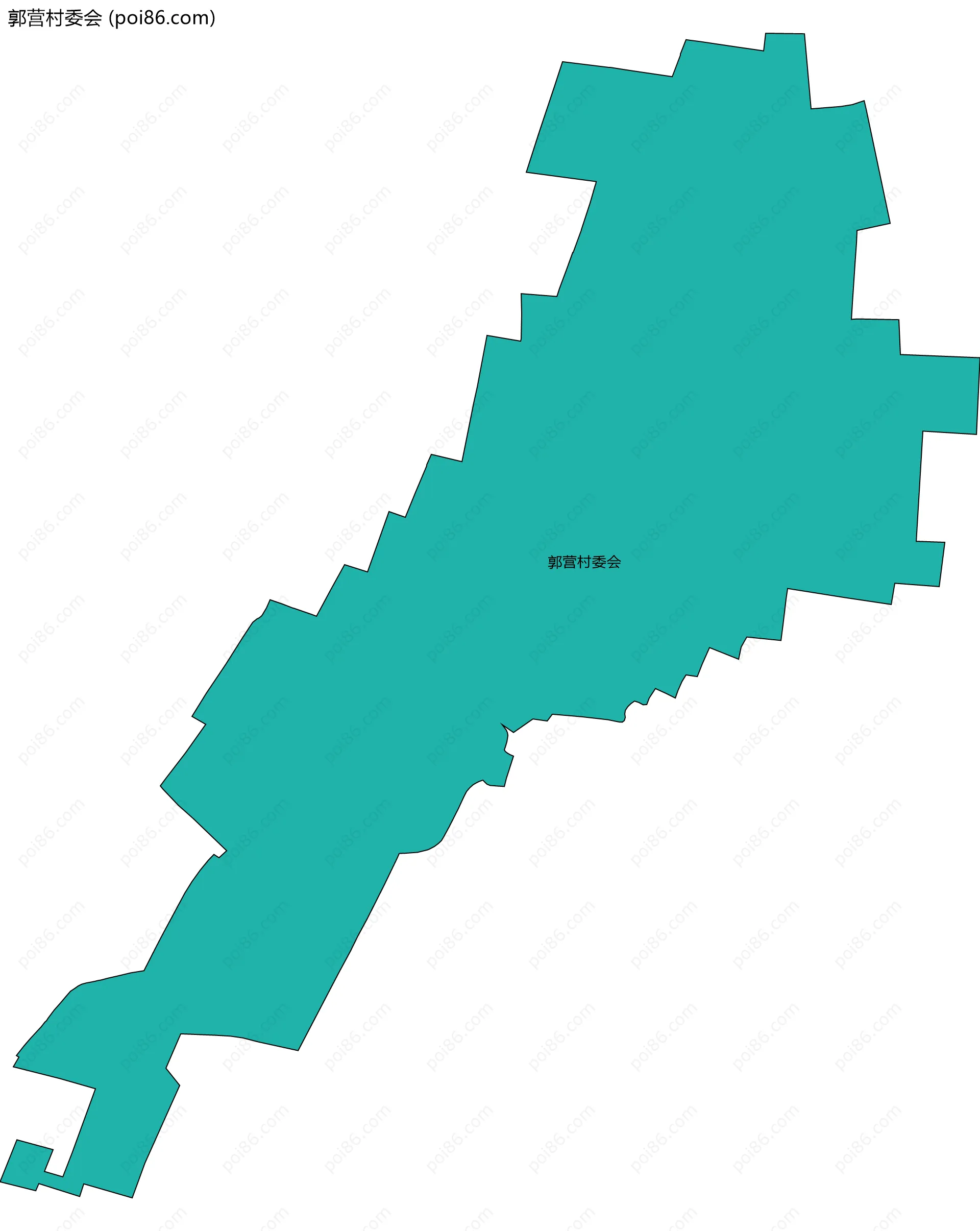 郭营村委会边界地图