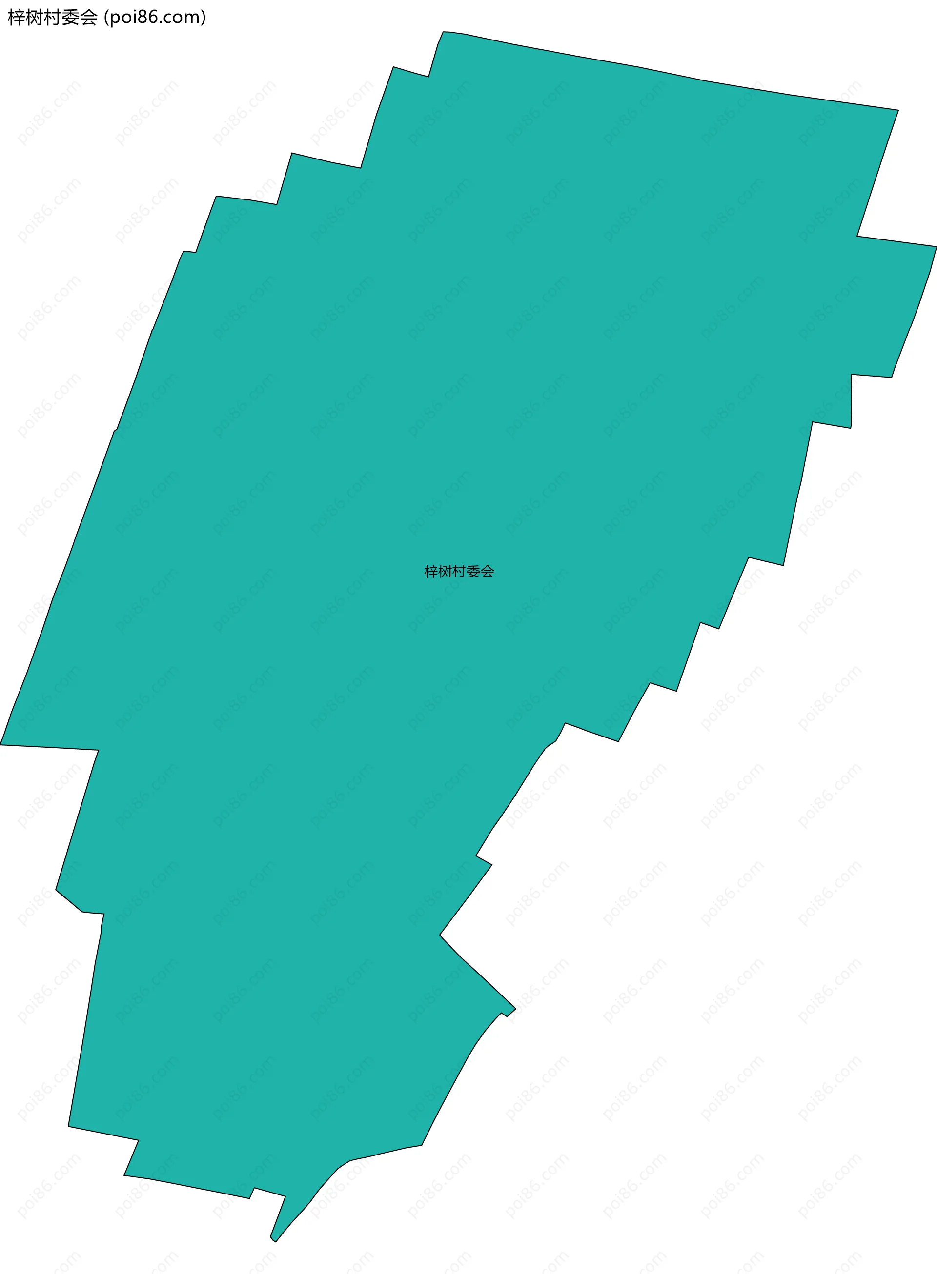 梓树村委会边界地图