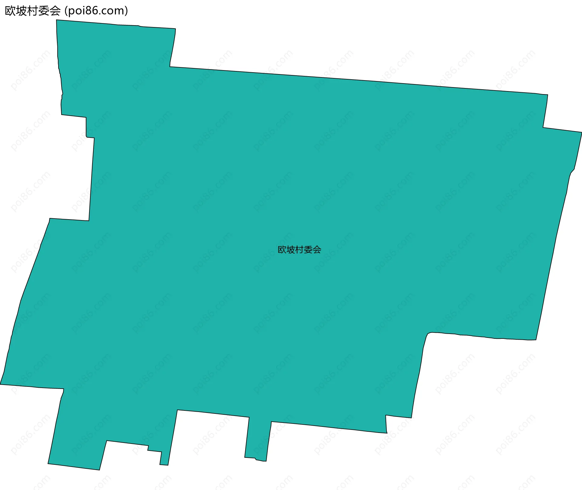 欧坡村委会边界地图