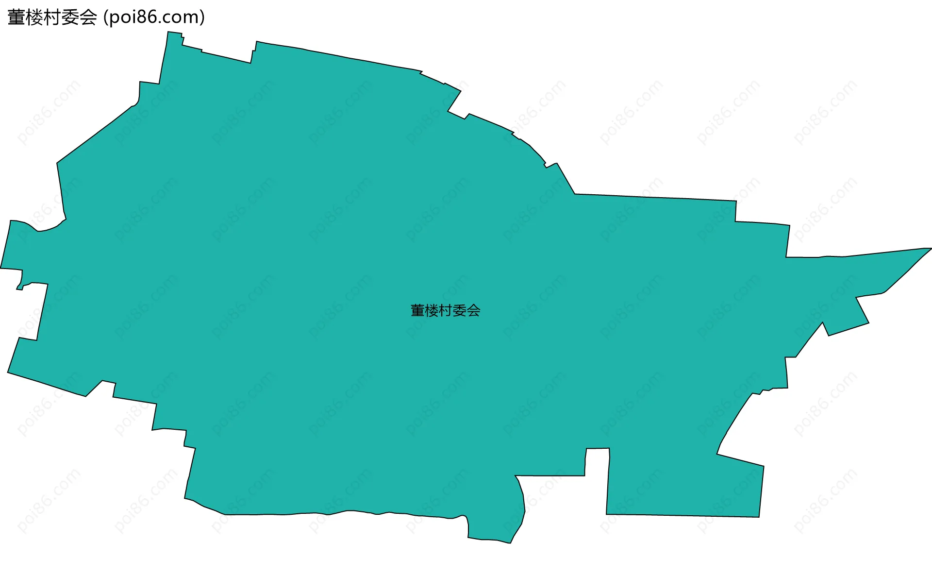 董楼村委会边界地图