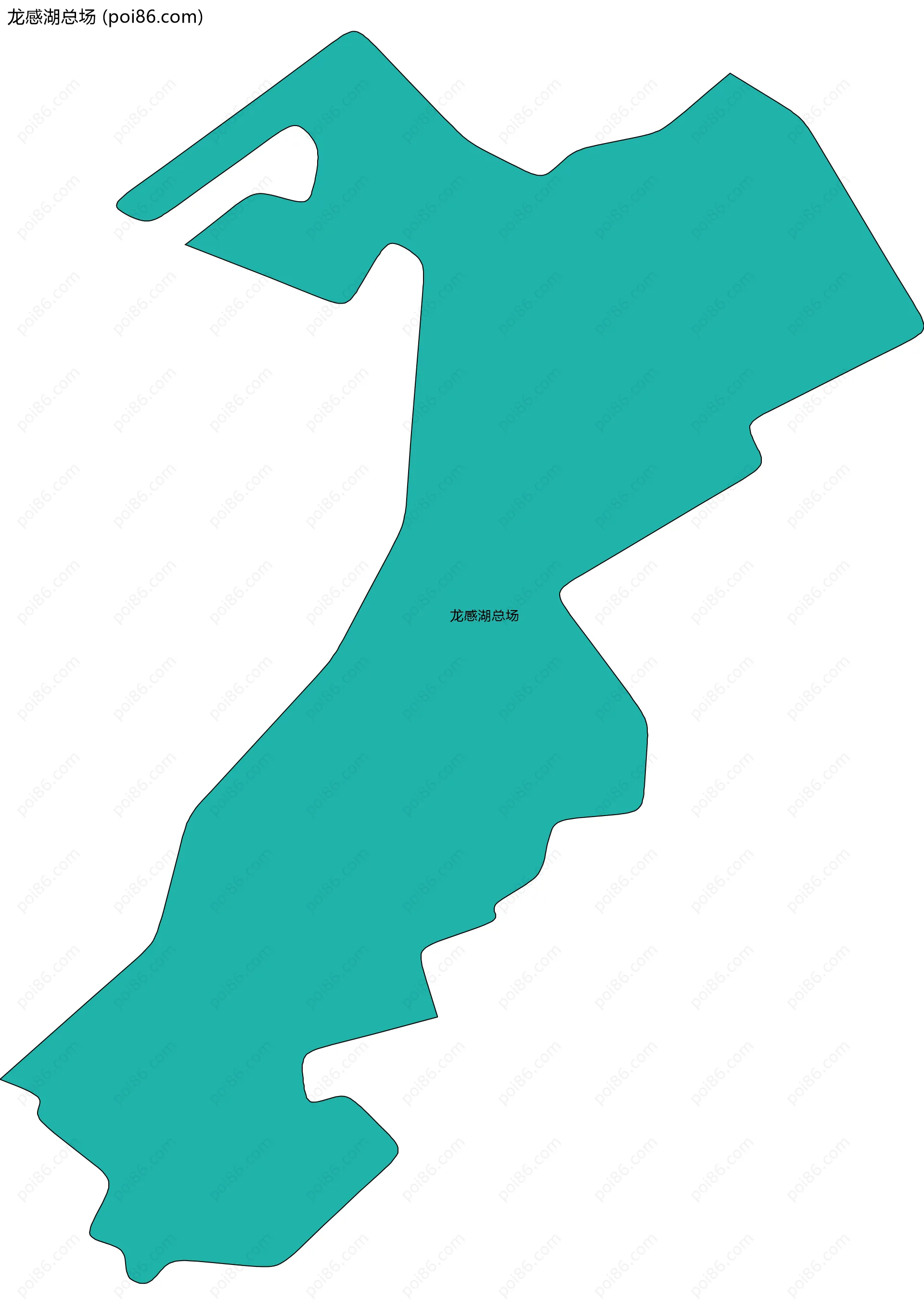 龙感湖总场边界地图
