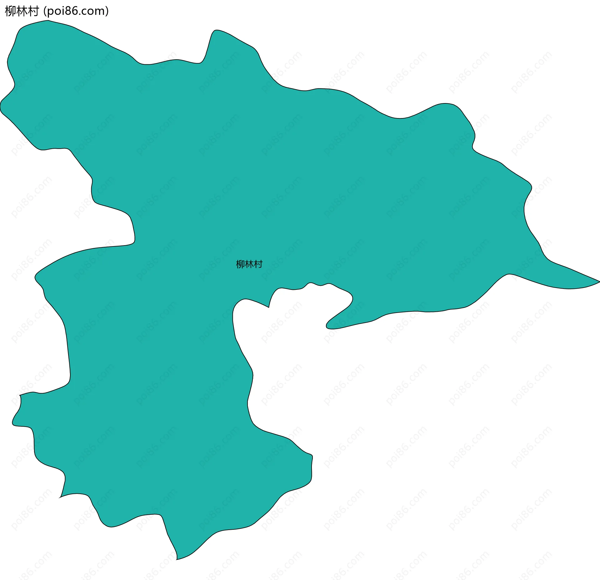 柳林村边界地图