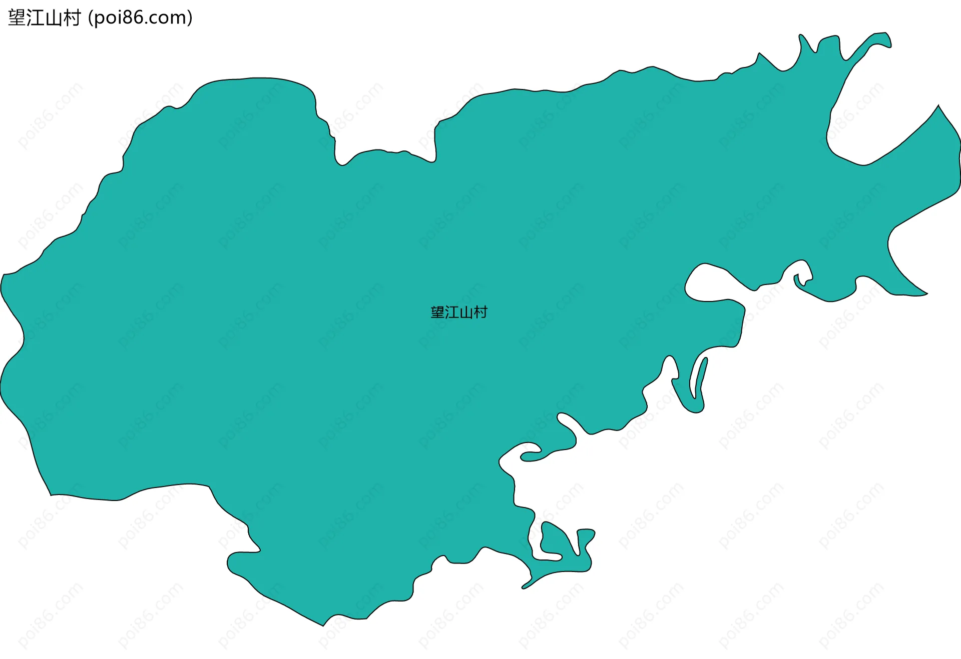 望江山村边界地图
