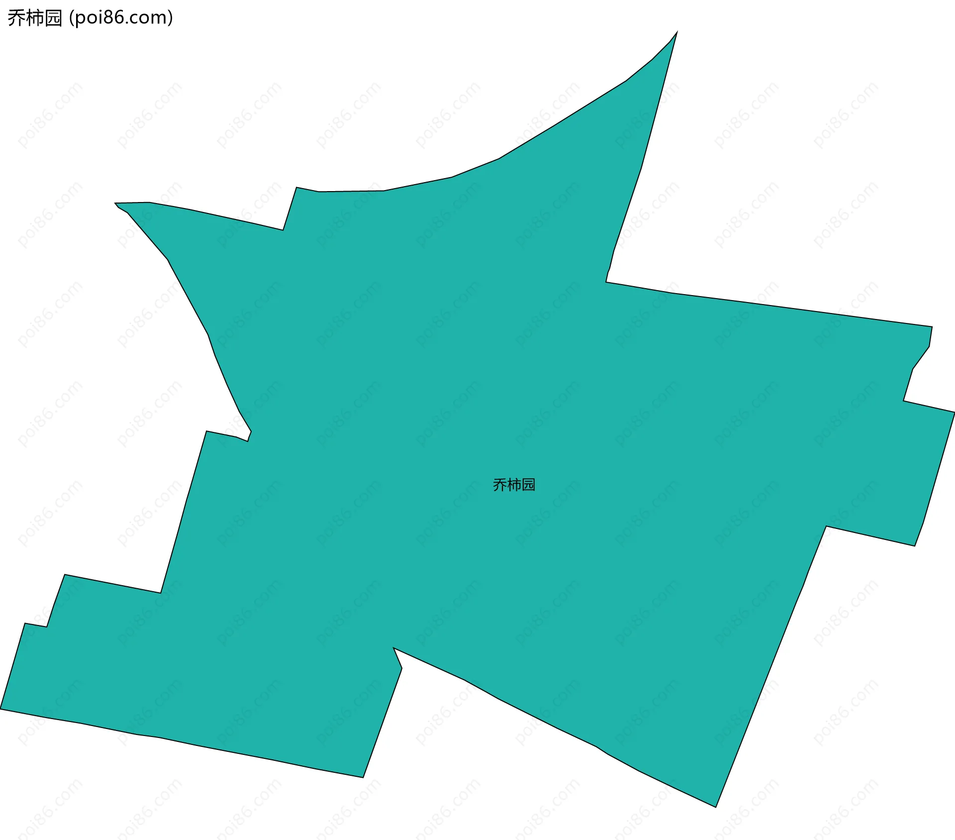 乔柿园边界地图