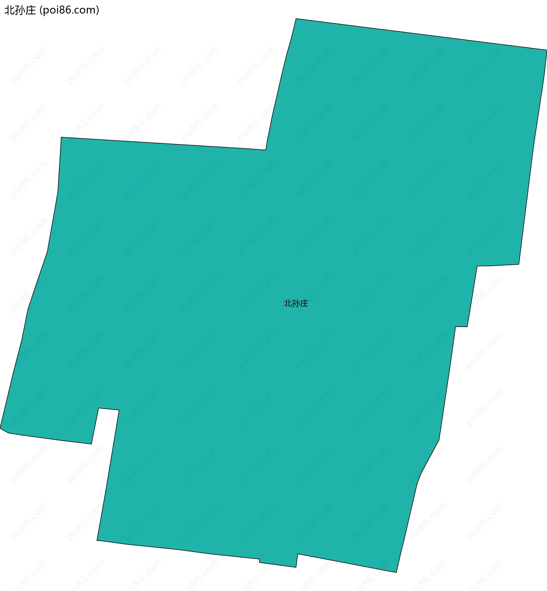 北孙庄边界地图