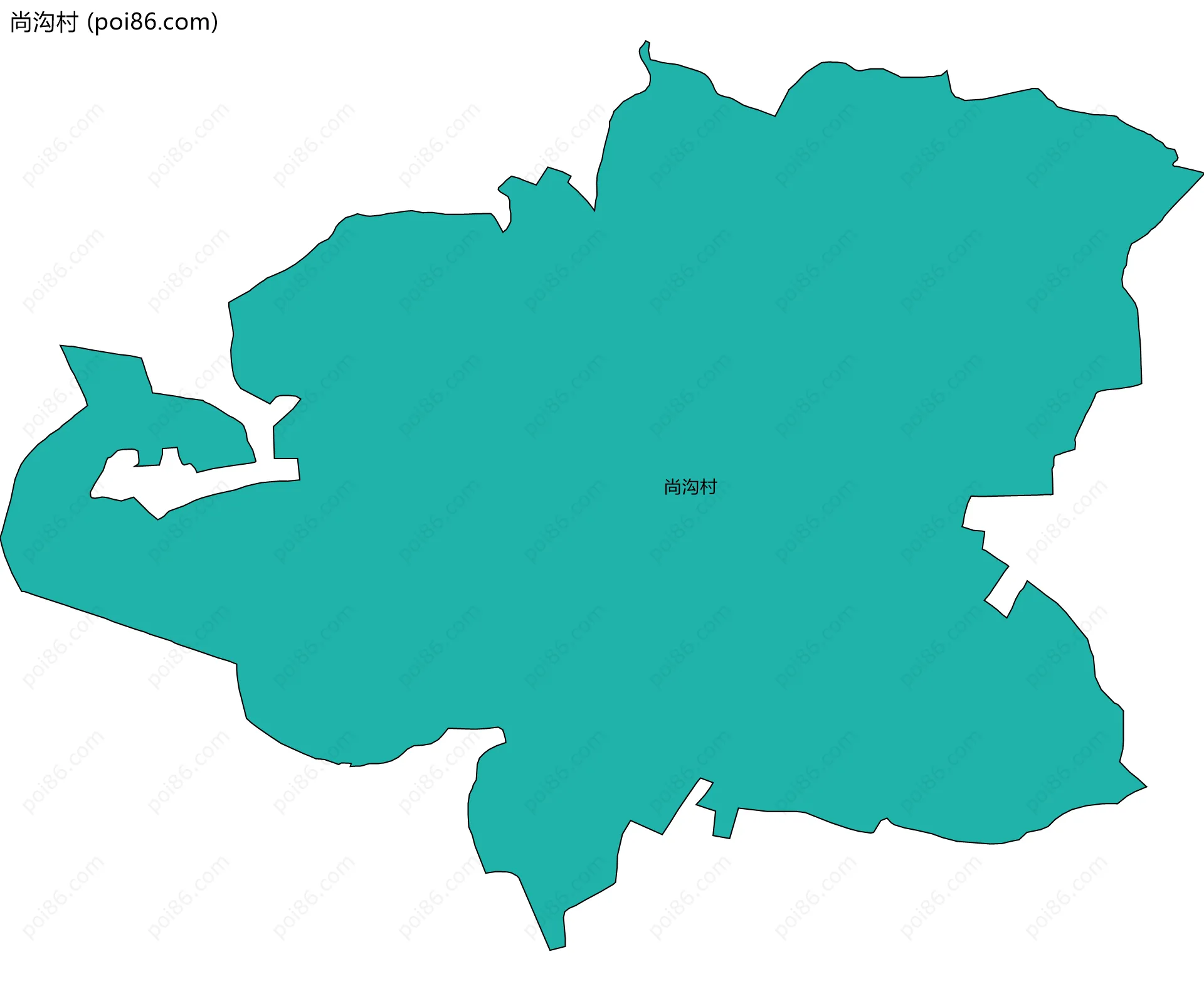 尚沟村边界地图