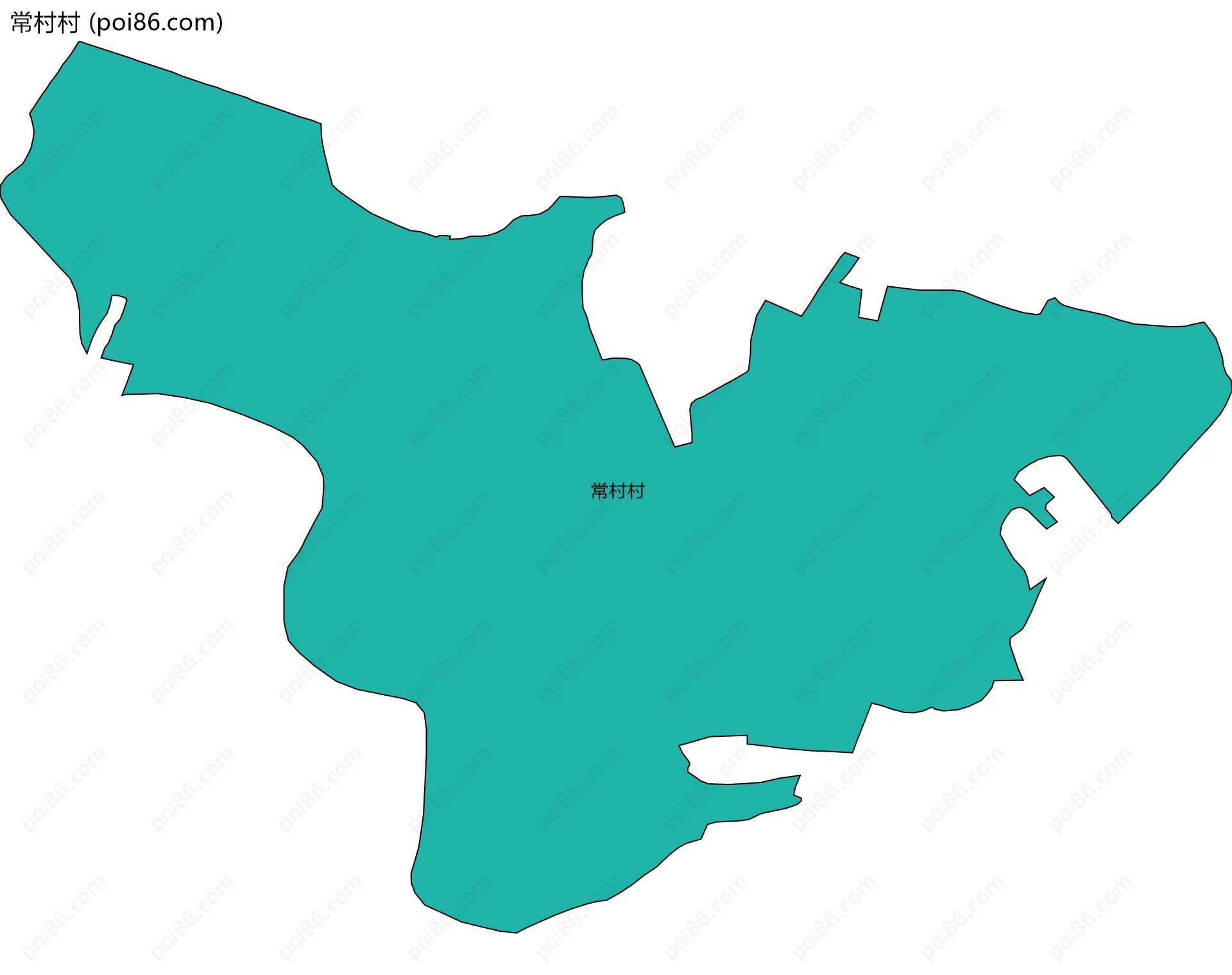 常村村边界地图