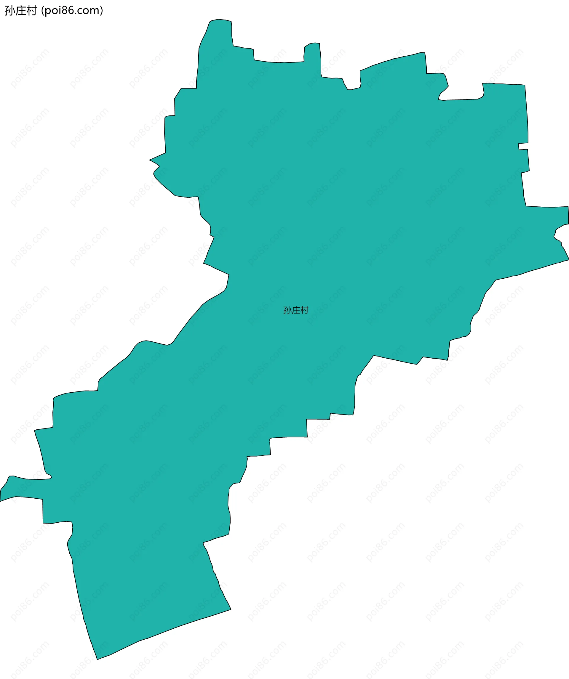 孙庄村边界地图