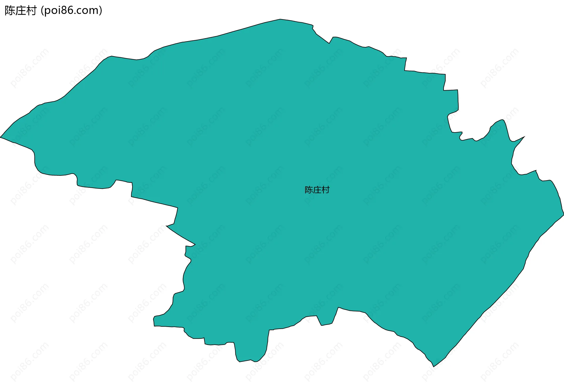 陈庄村边界地图