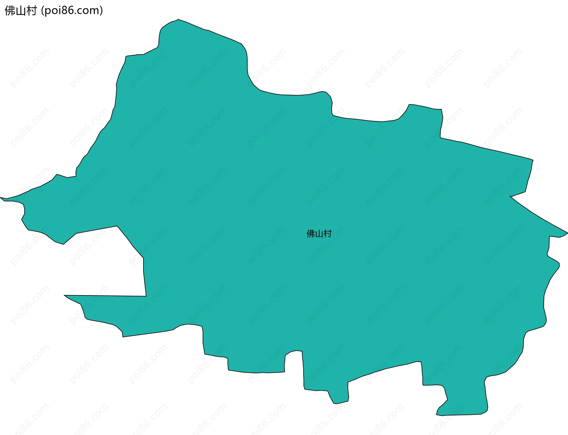佛山村边界地图