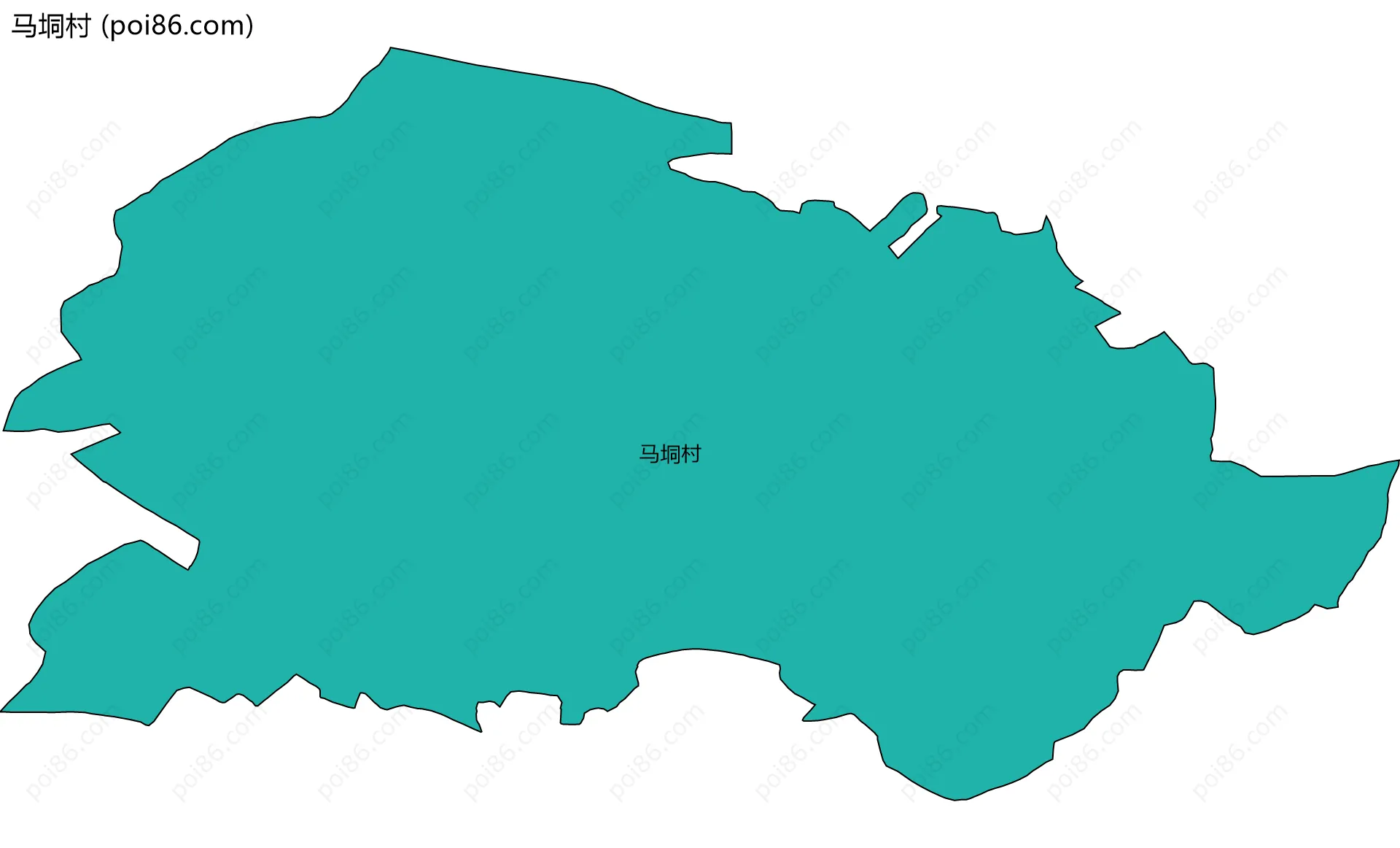 马垌村边界地图