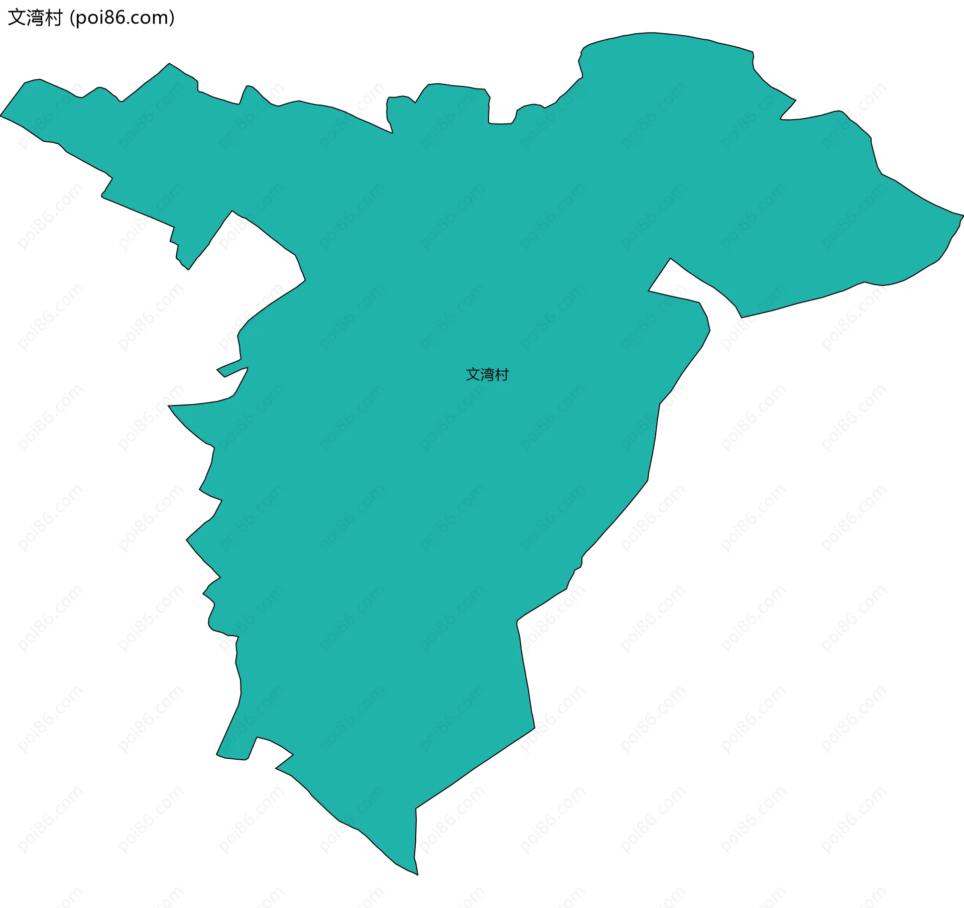 文湾村边界地图
