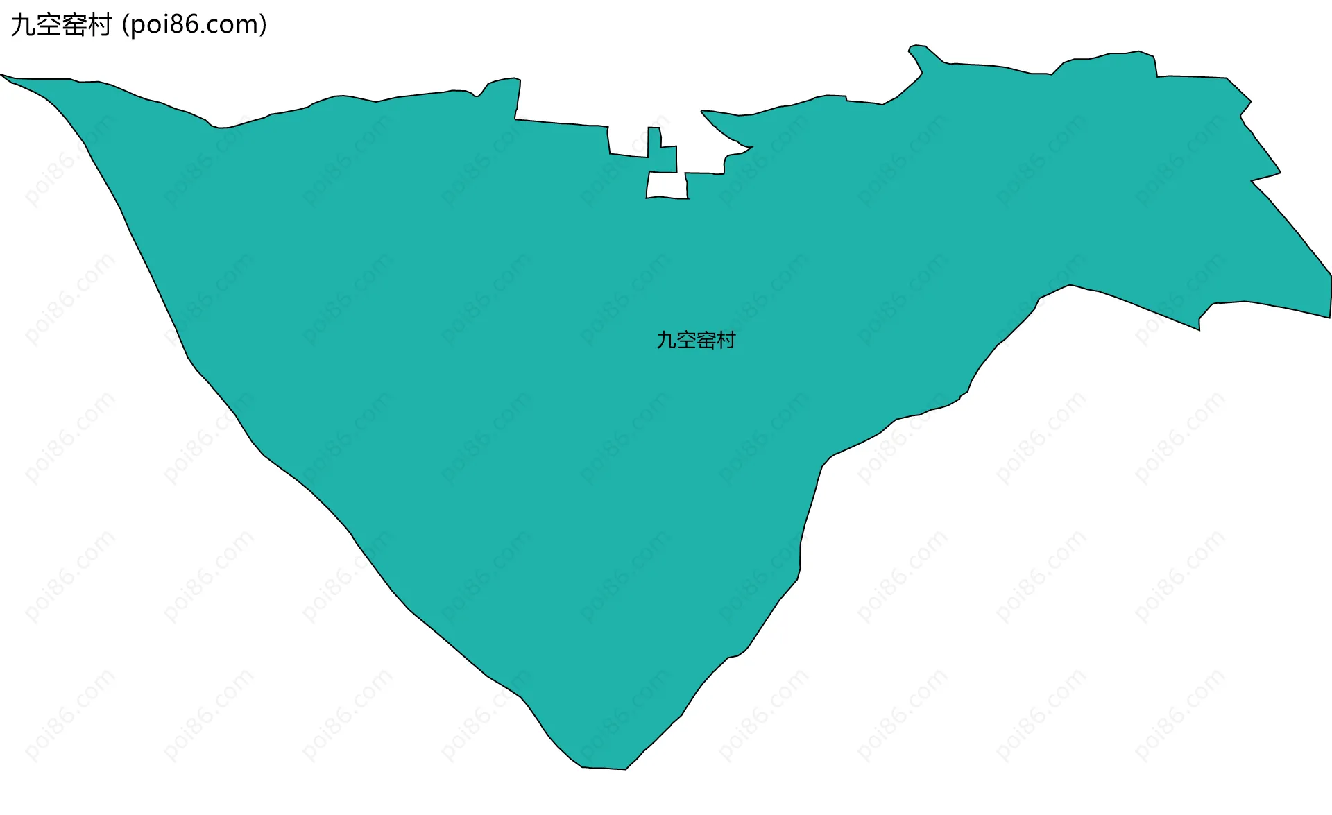 九空窑村边界地图