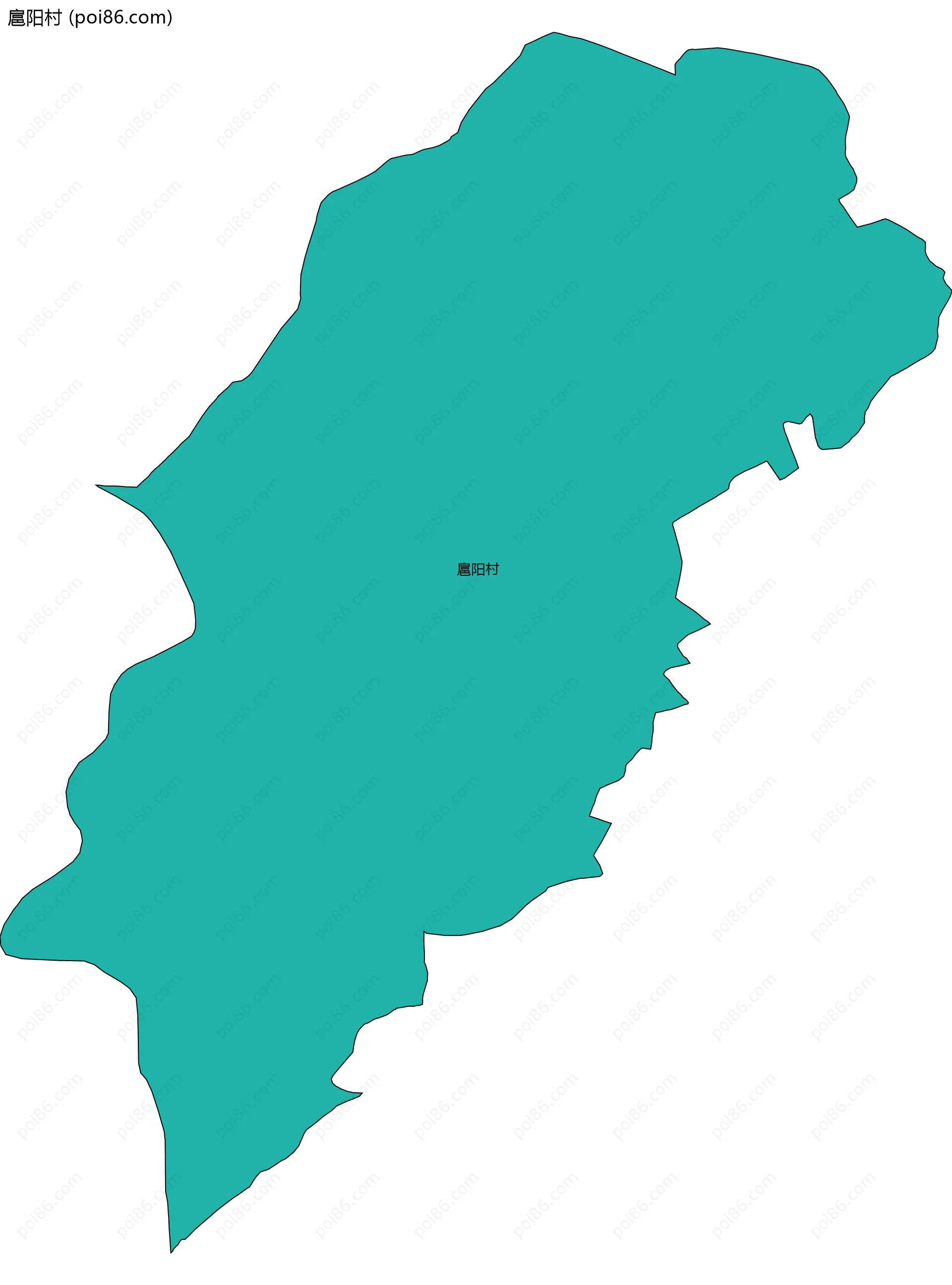 扈阳村边界地图