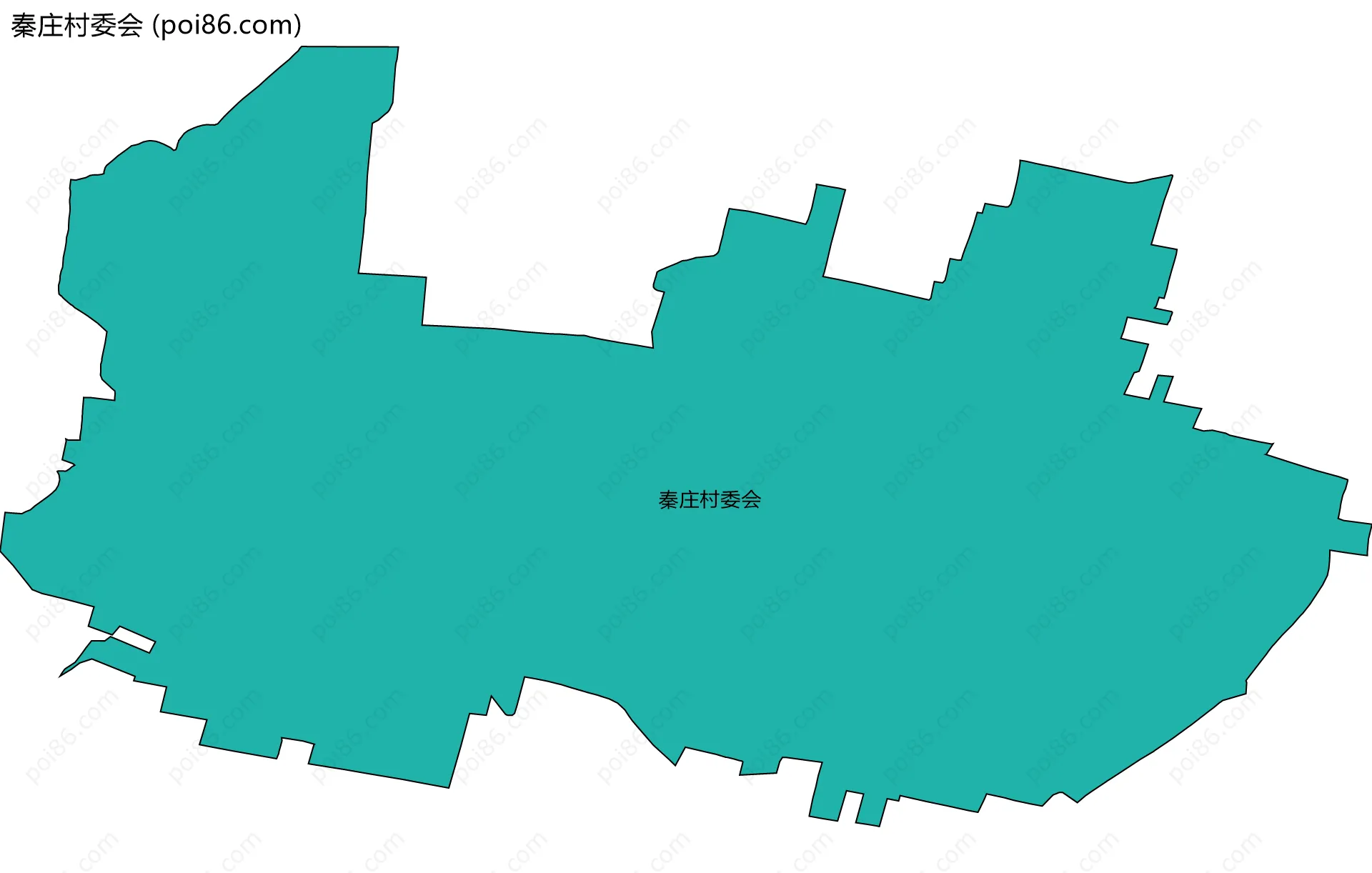 秦庄村委会边界地图