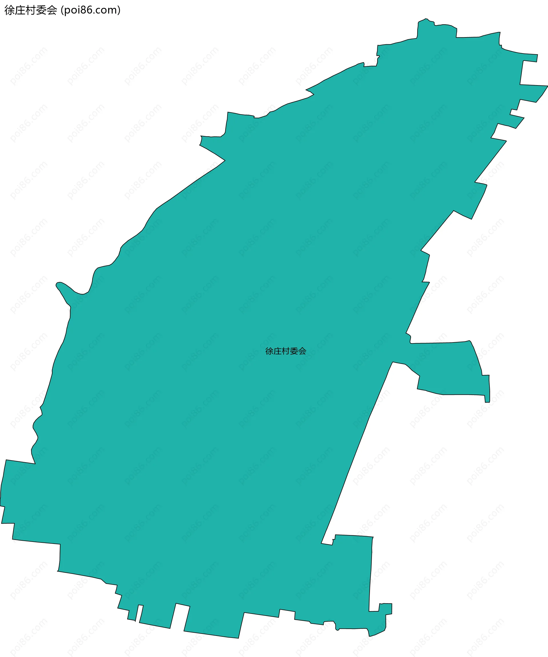 徐庄村委会边界地图