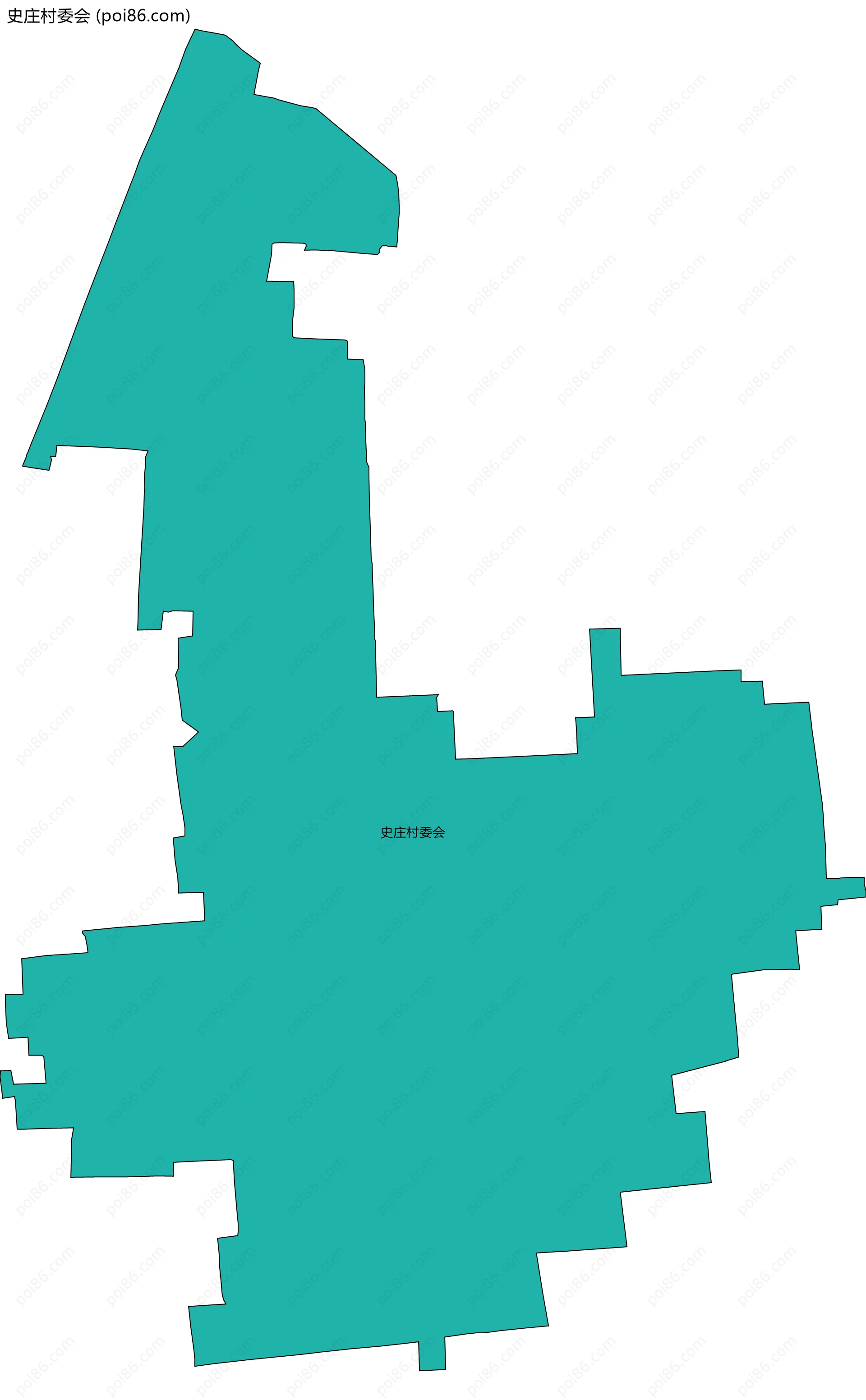 史庄村委会边界地图