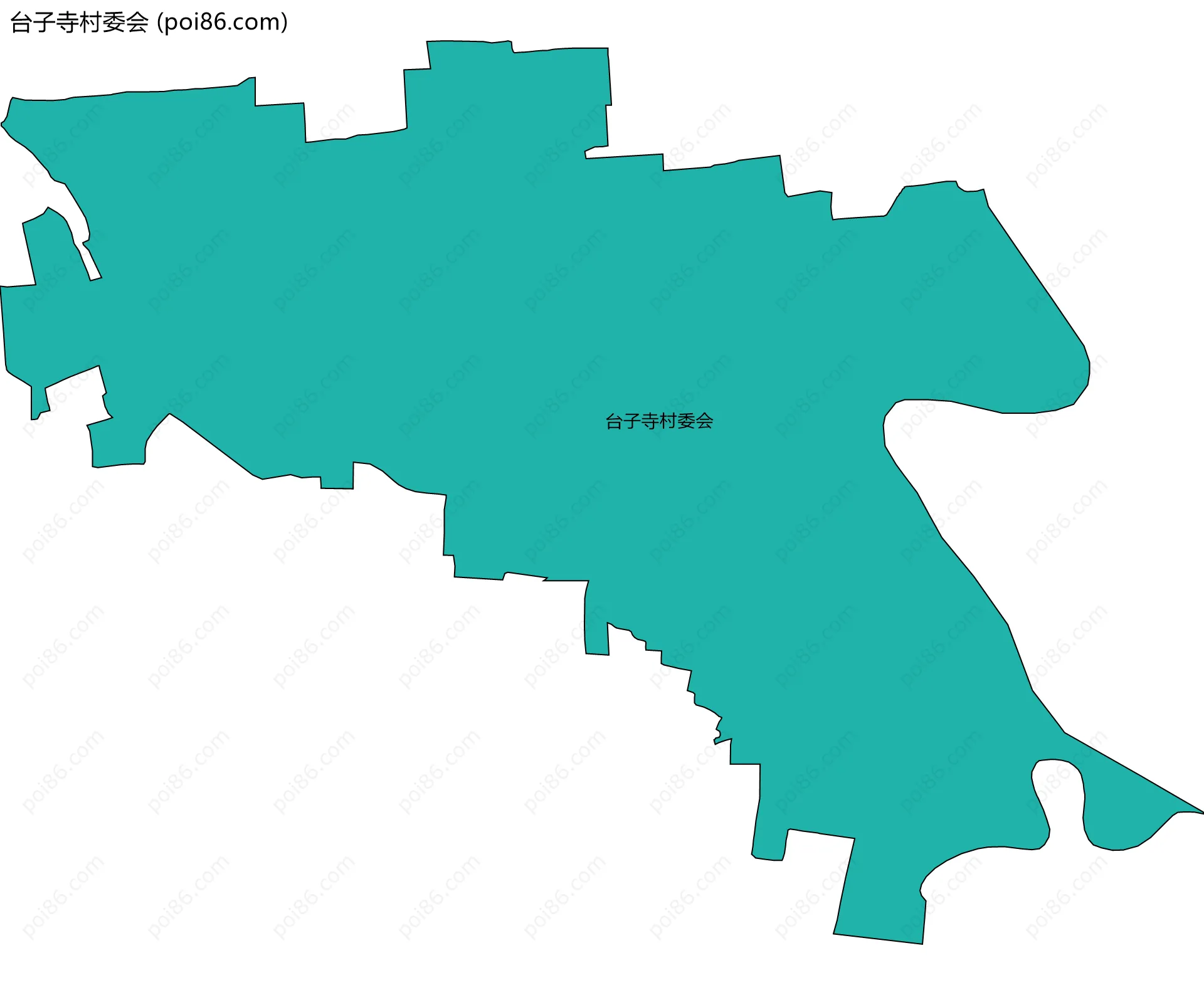 台子寺村委会边界地图