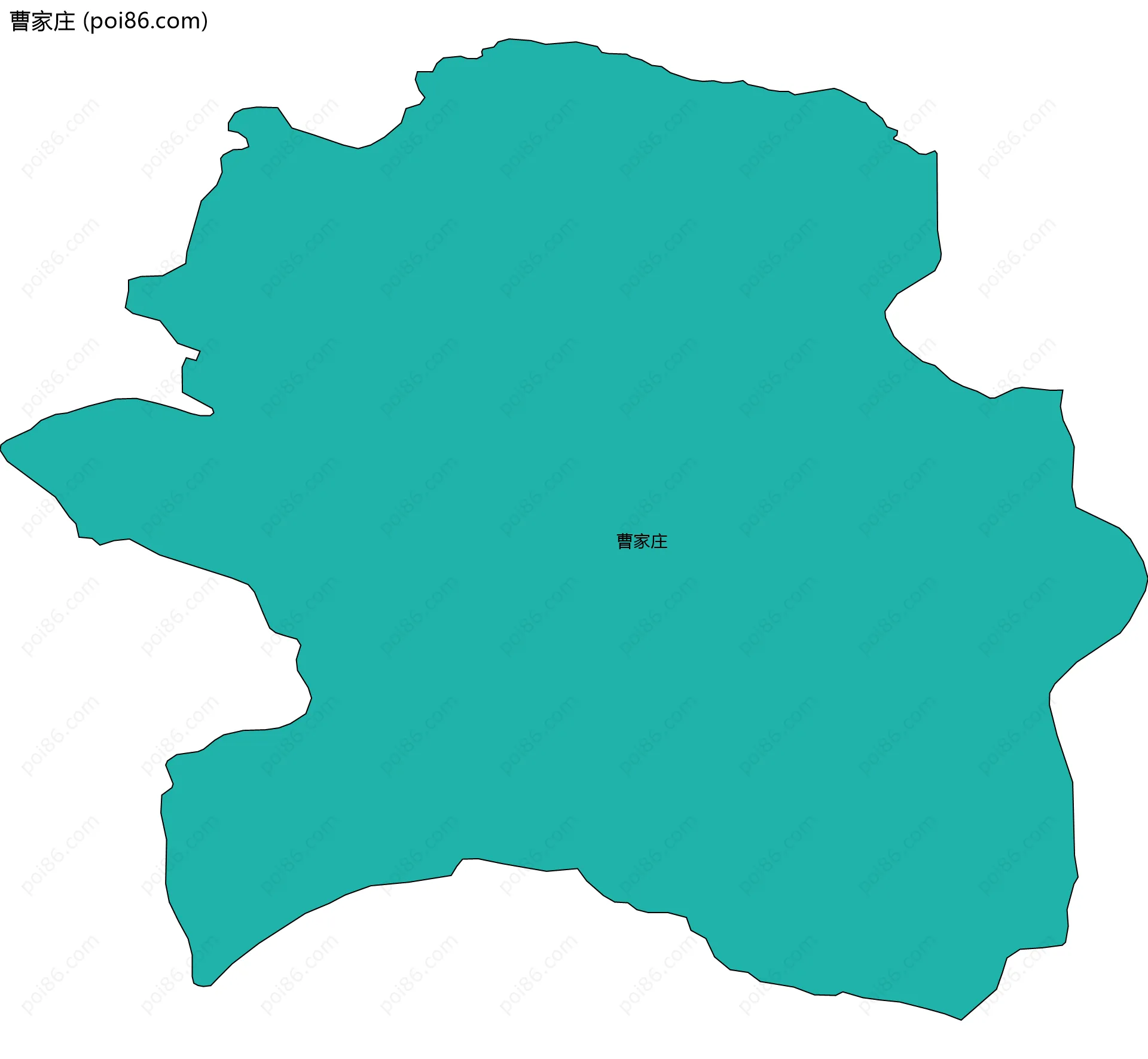 曹家庄边界地图