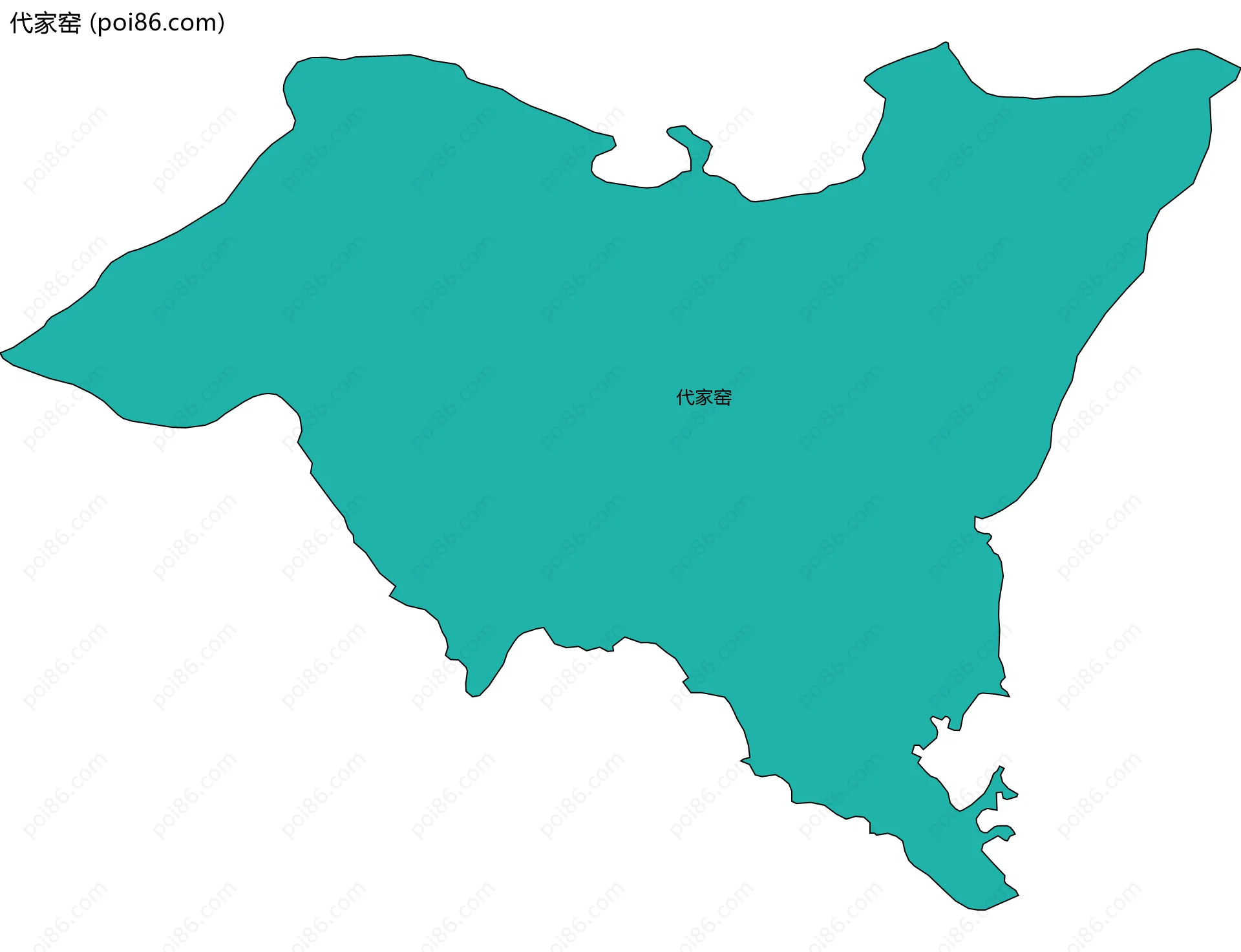 代家窑边界地图