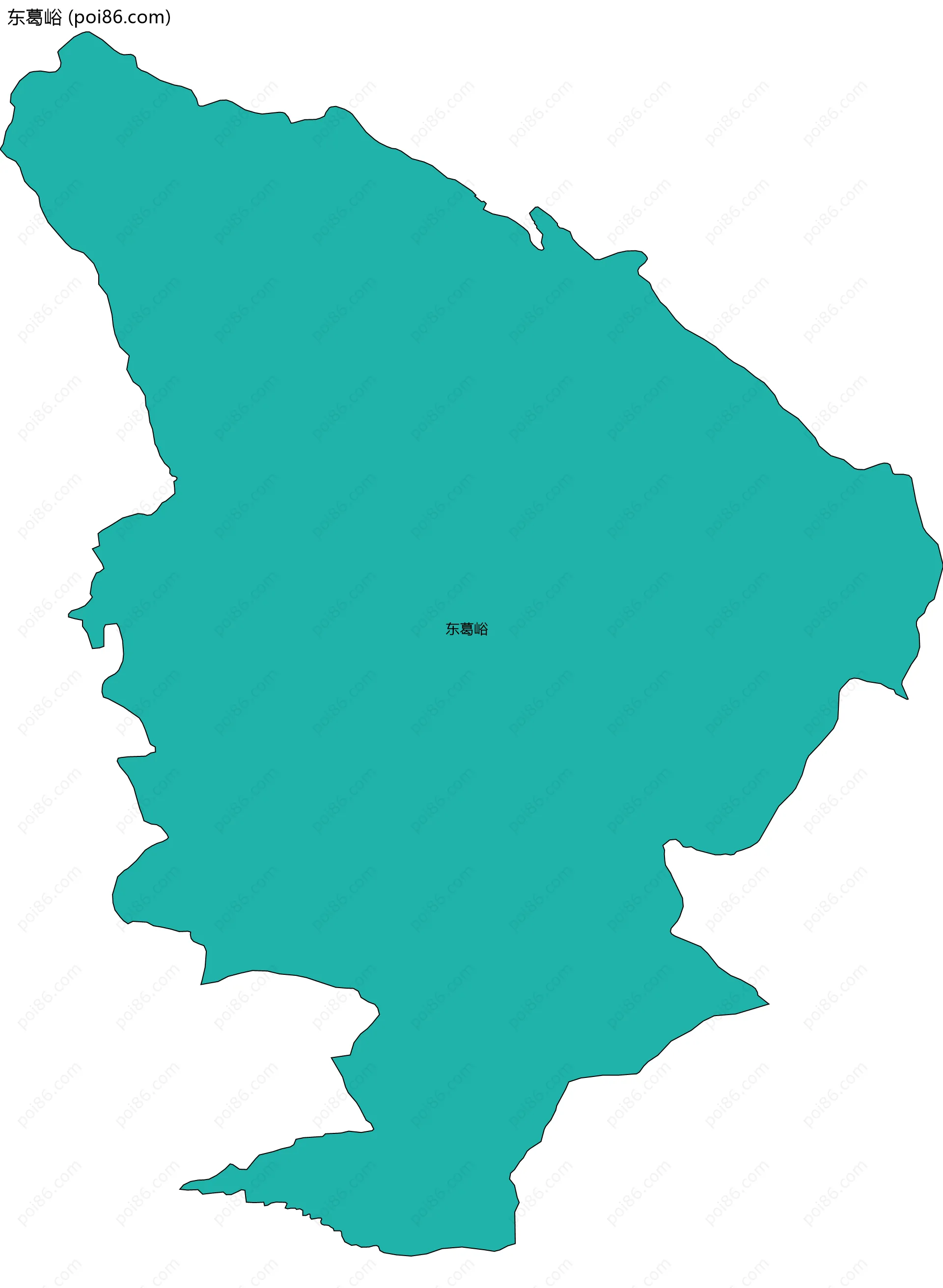 东葛峪边界地图