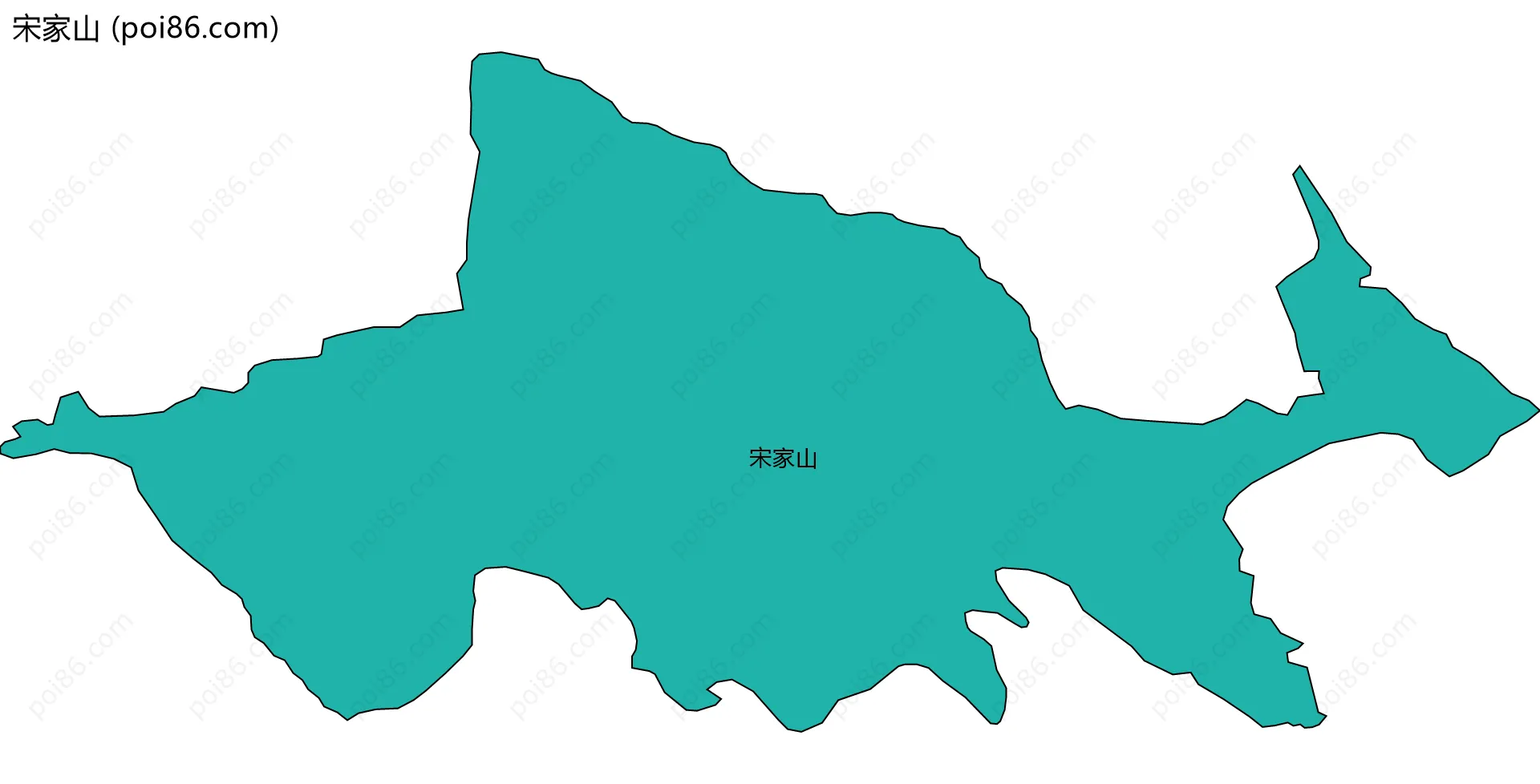 宋家山边界地图