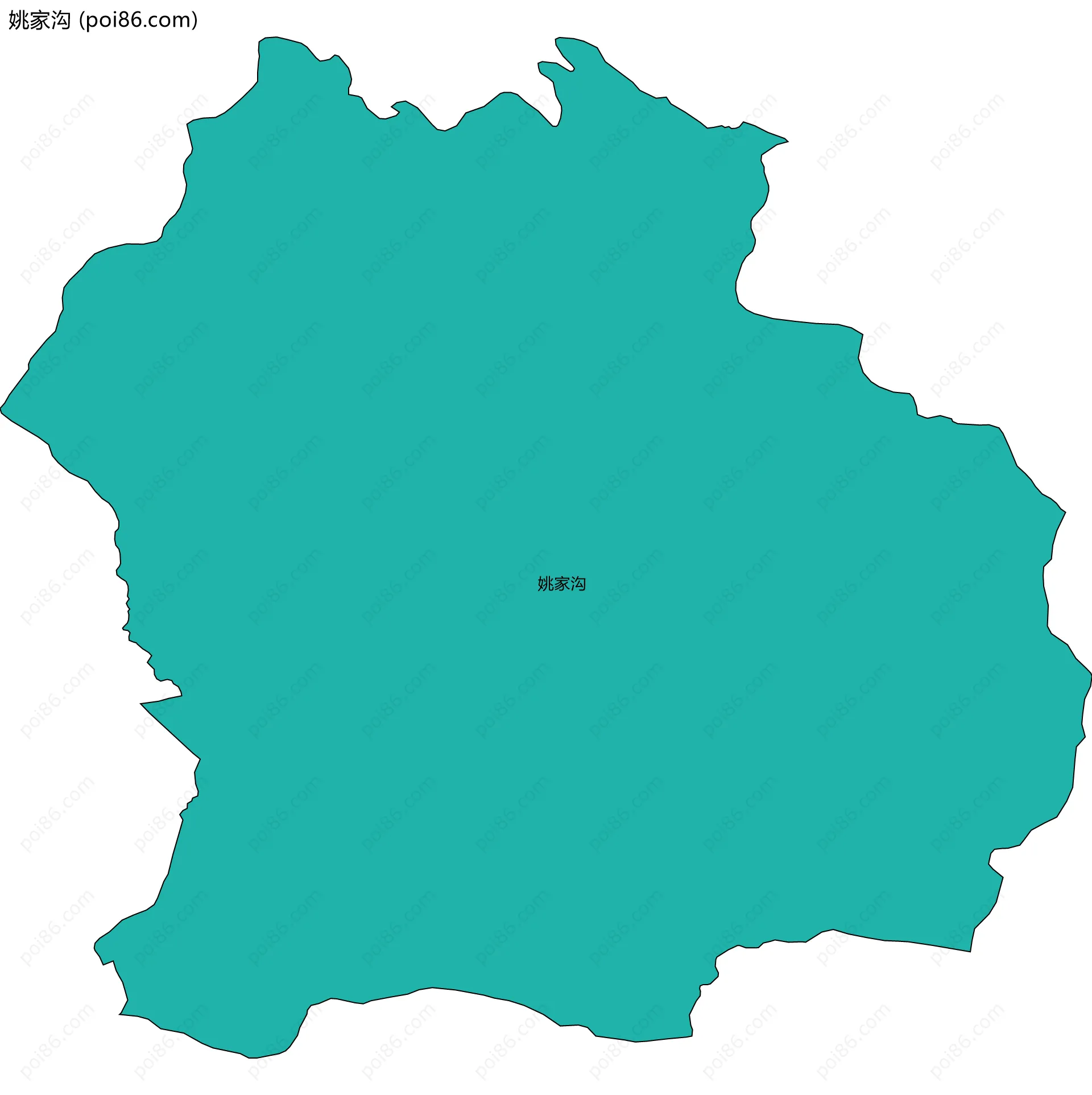 姚家沟边界地图