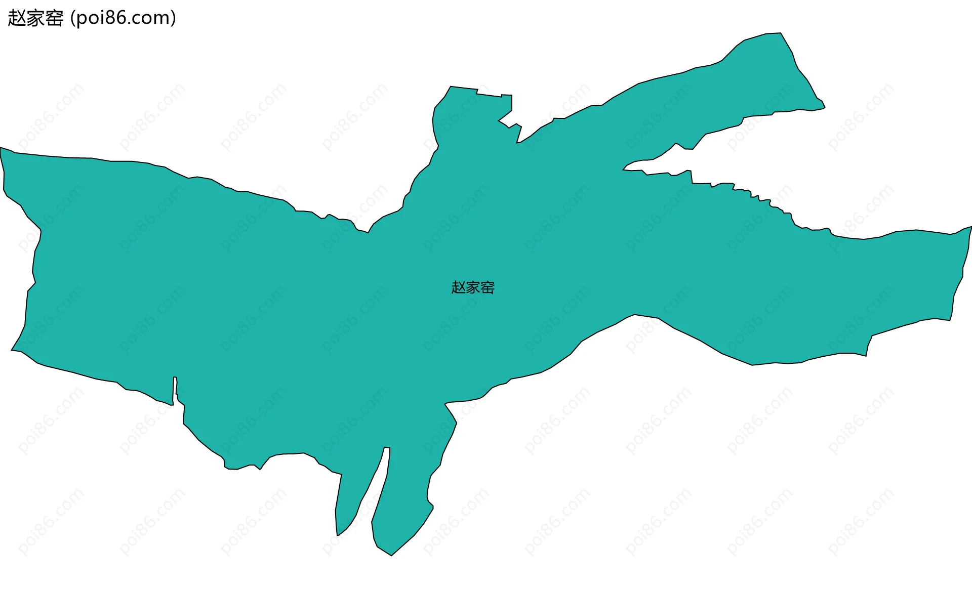 赵家窑边界地图