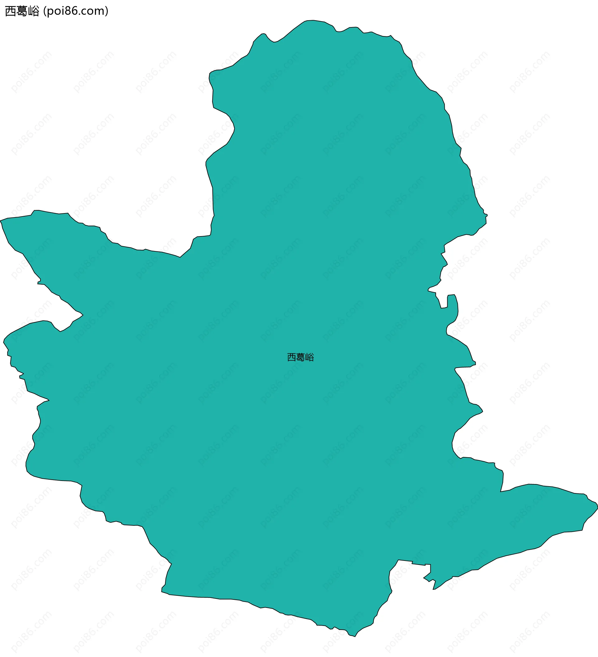 西葛峪边界地图