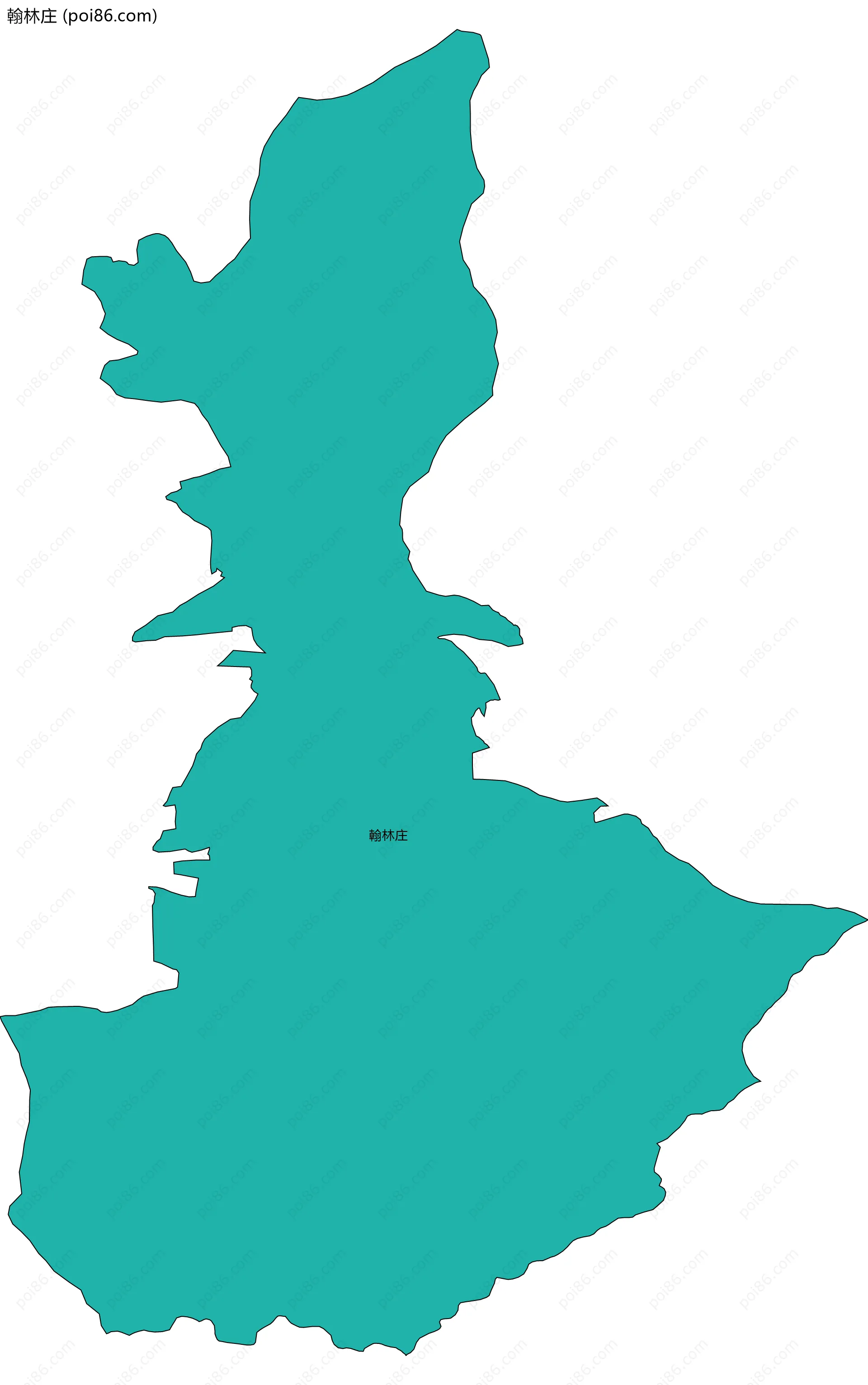 翰林庄边界地图