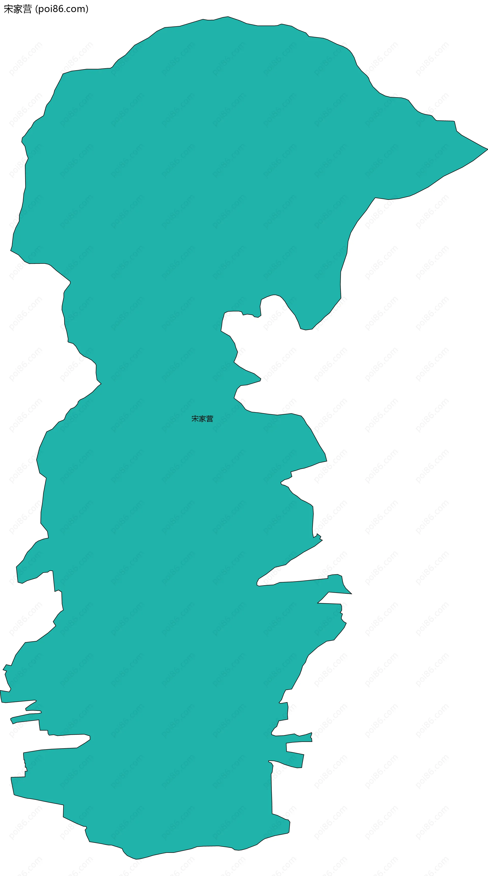 宋家营边界地图