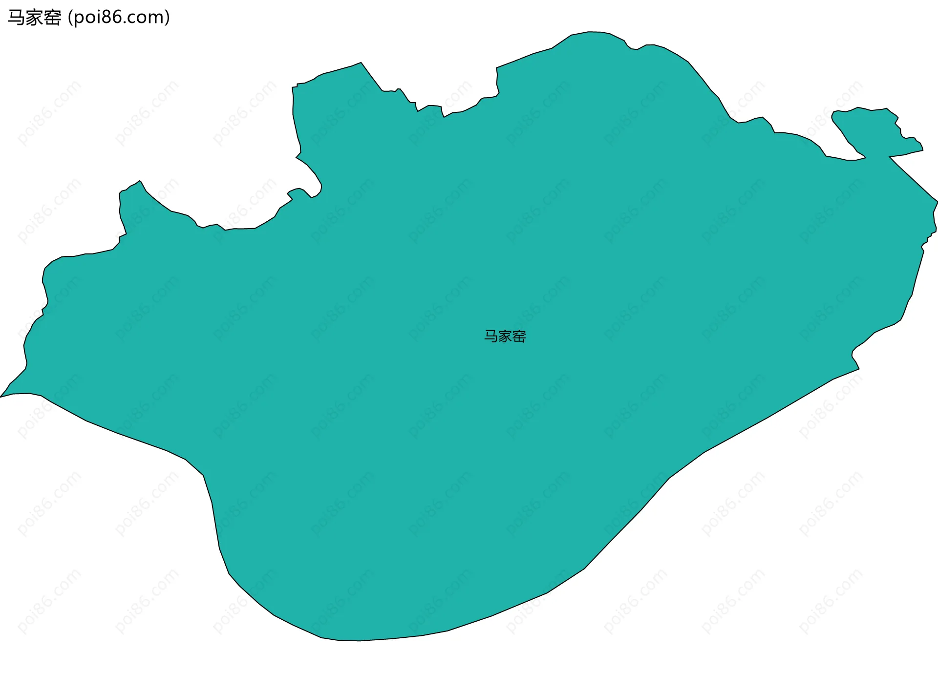马家窑边界地图