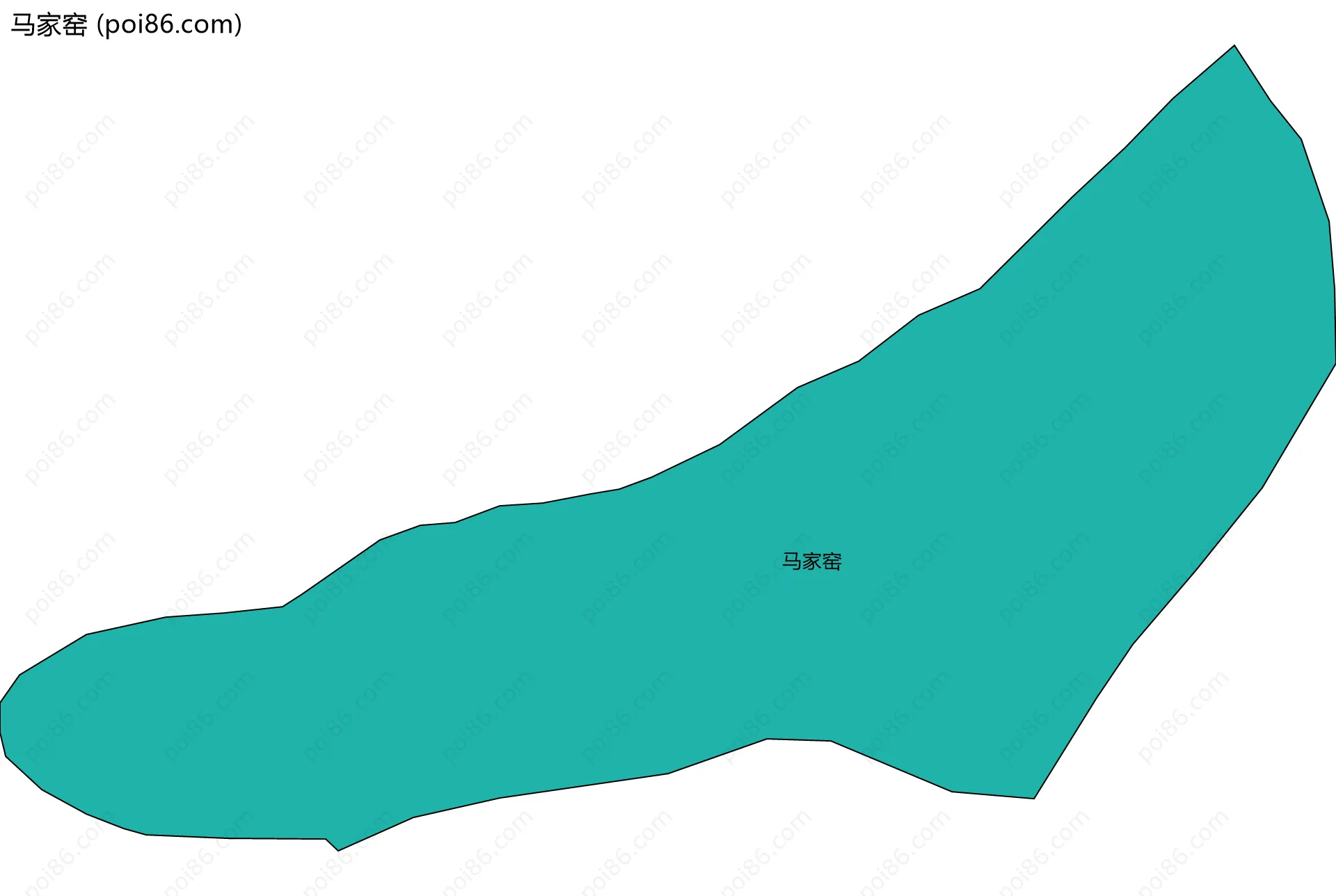马家窑边界地图
