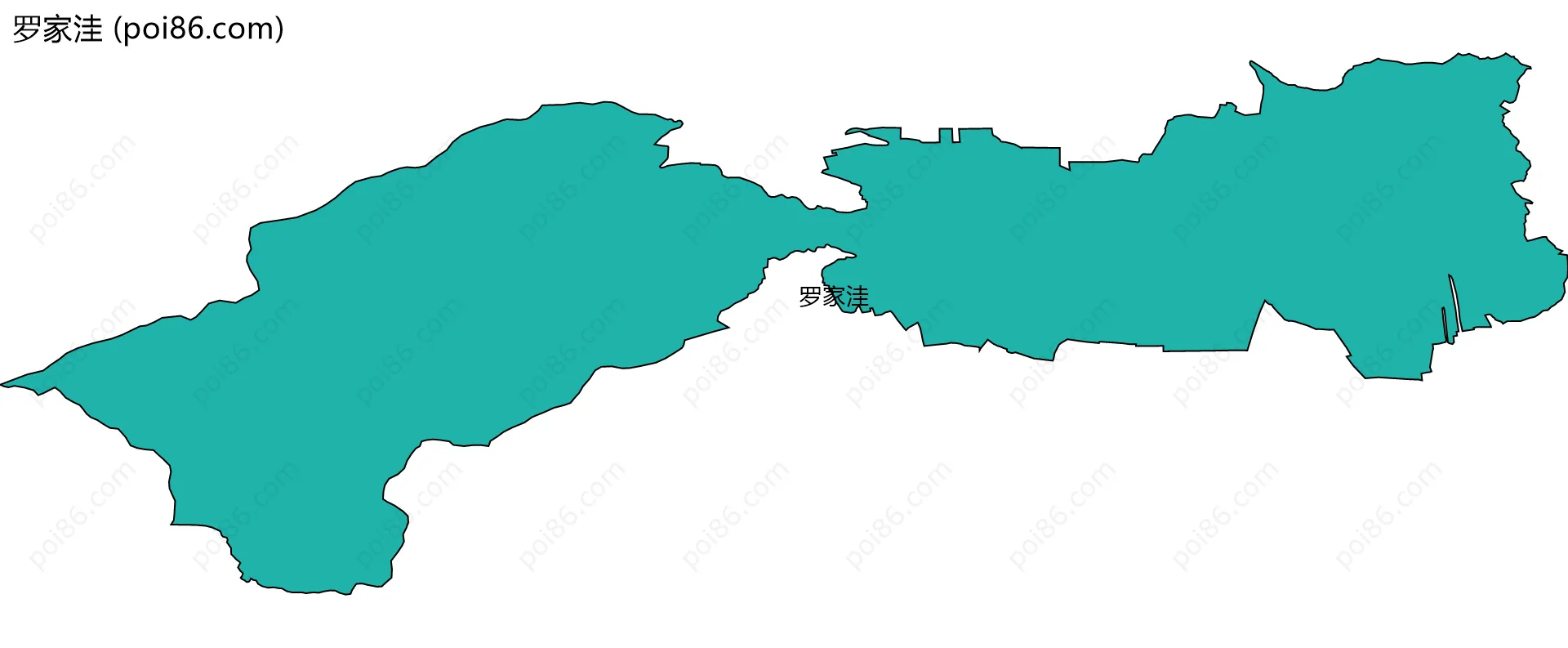 罗家洼边界地图