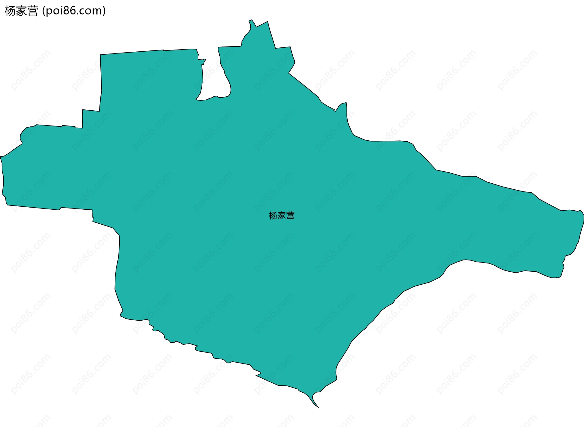 杨家营边界地图