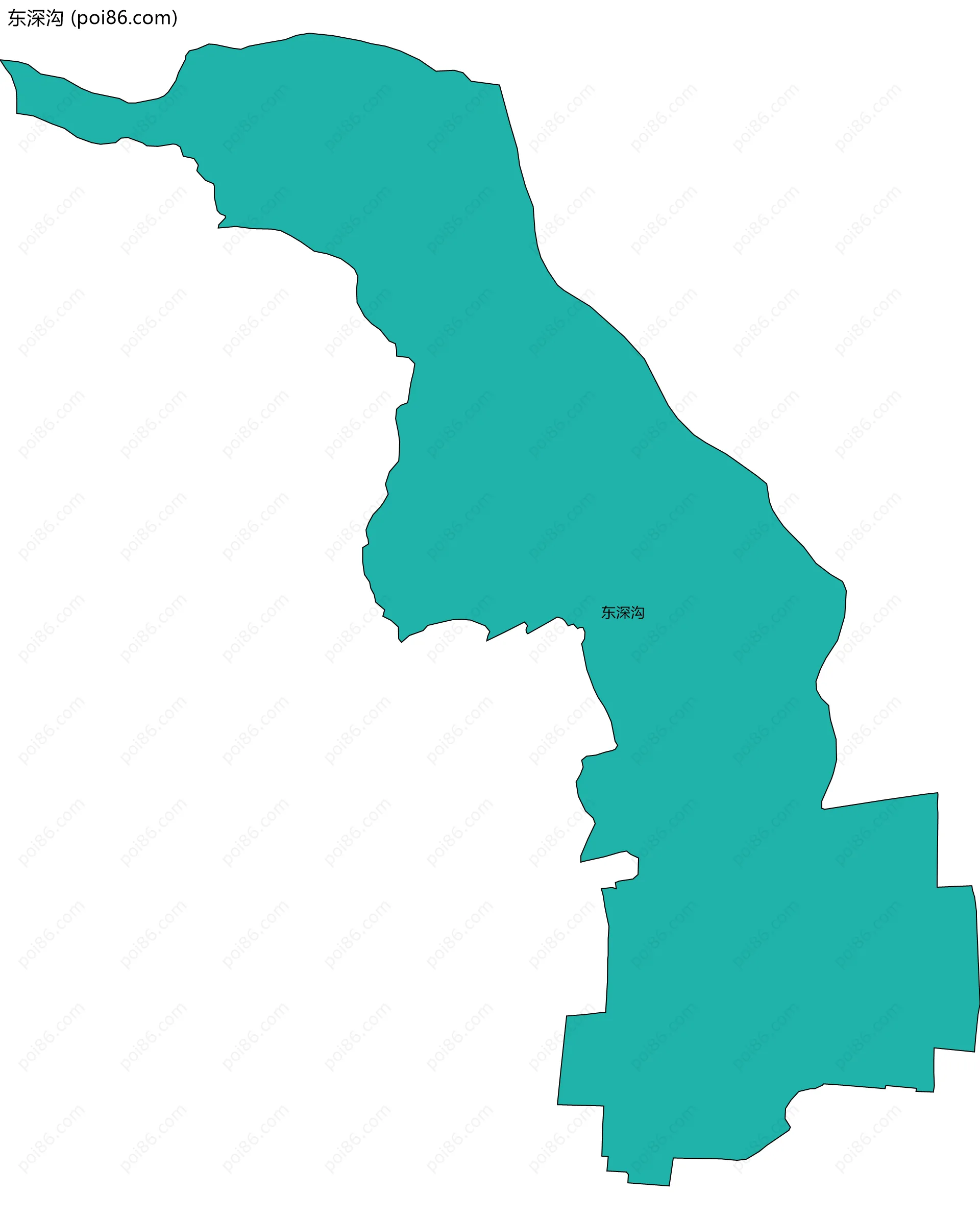 东深沟边界地图