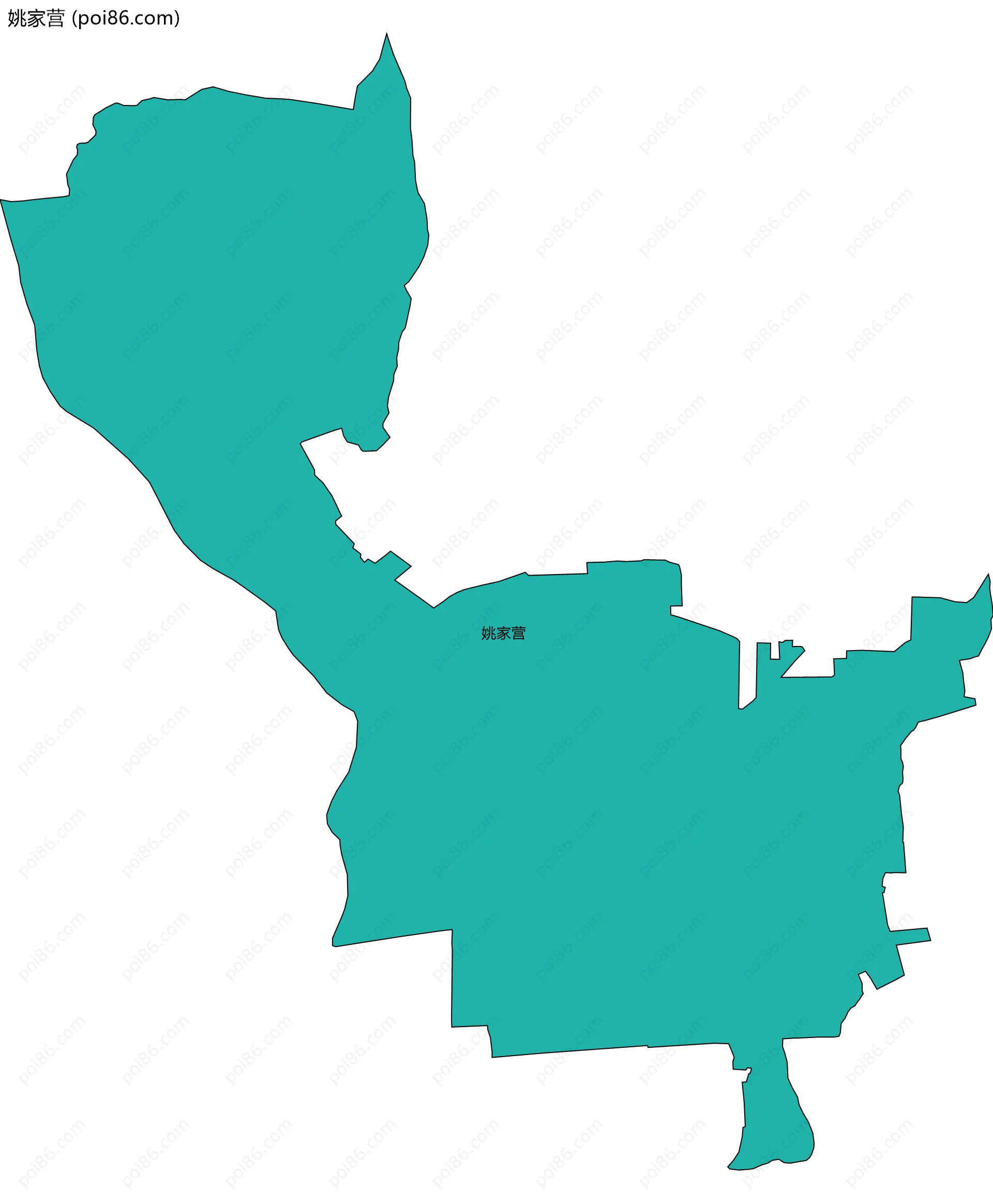 姚家营边界地图