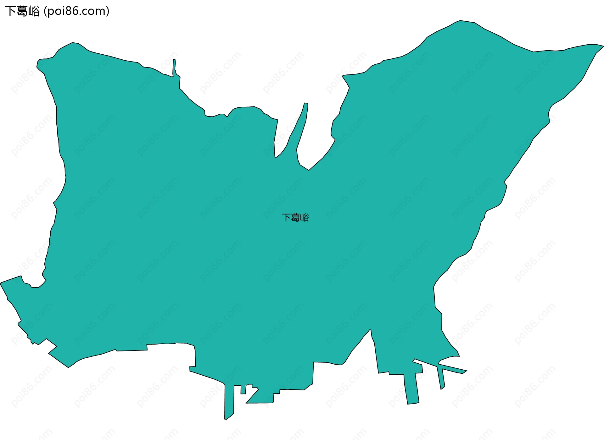 下葛峪边界地图