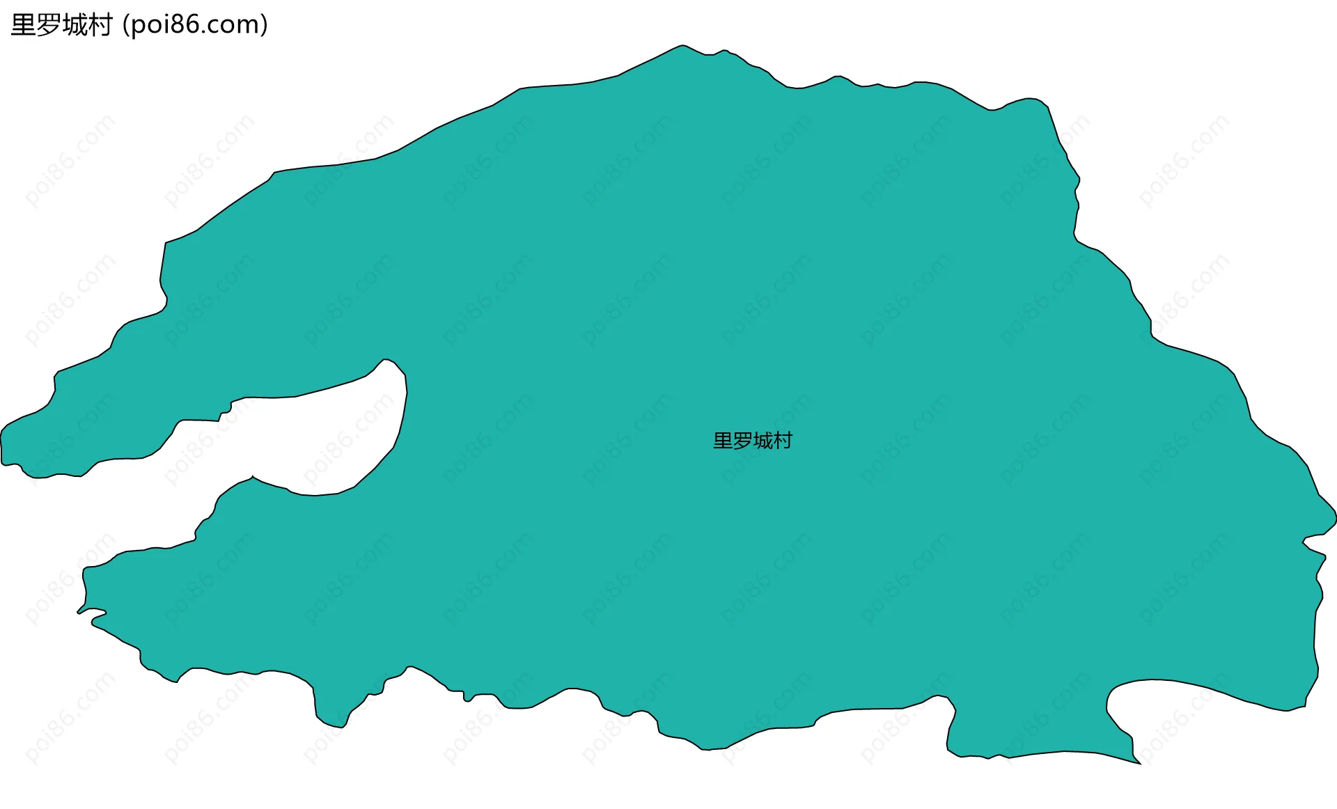 里罗城村边界地图