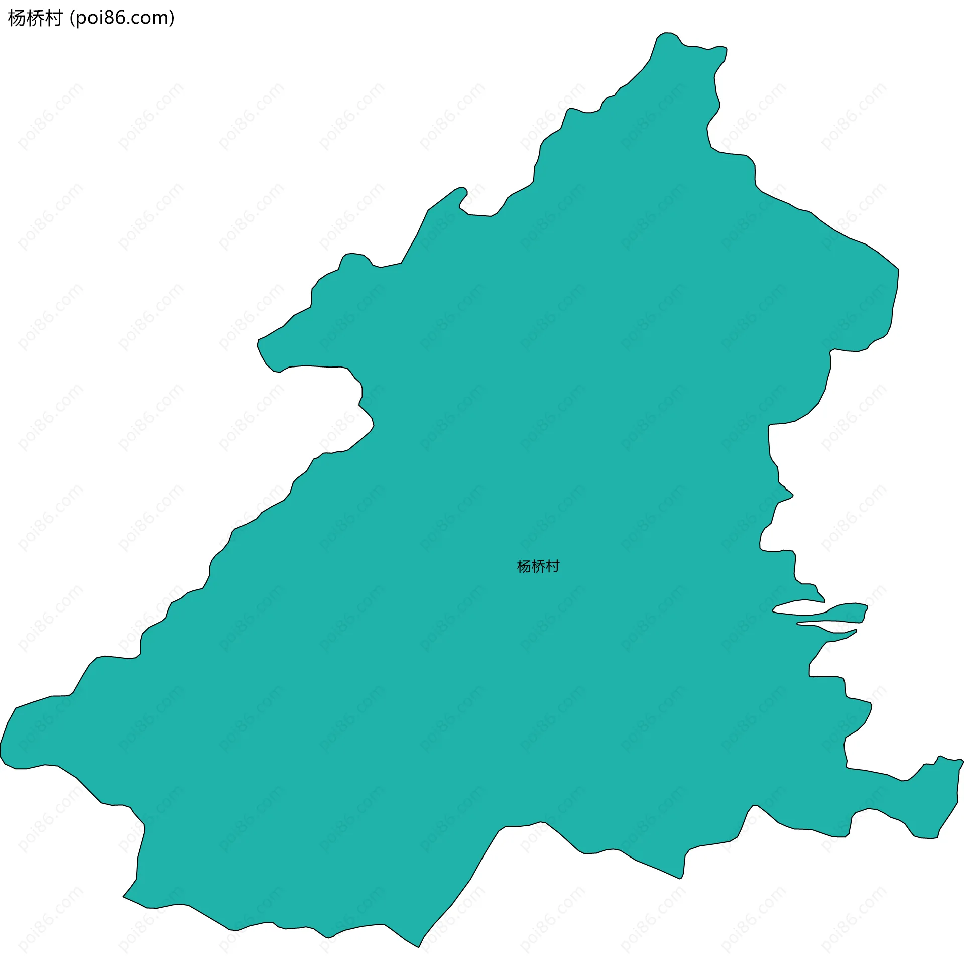 杨桥村边界地图