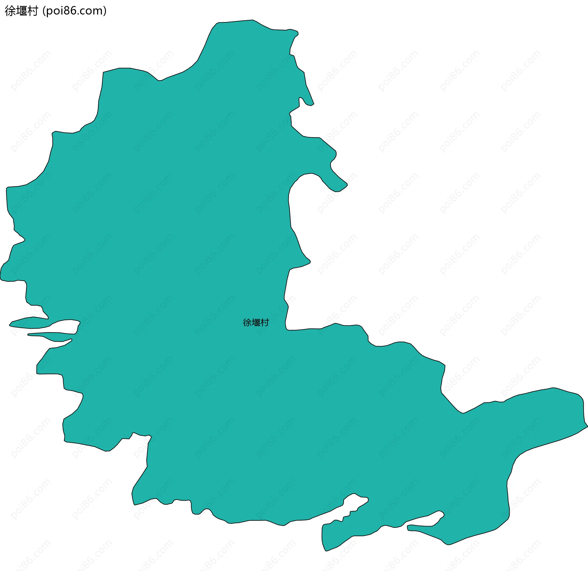 徐堰村边界地图