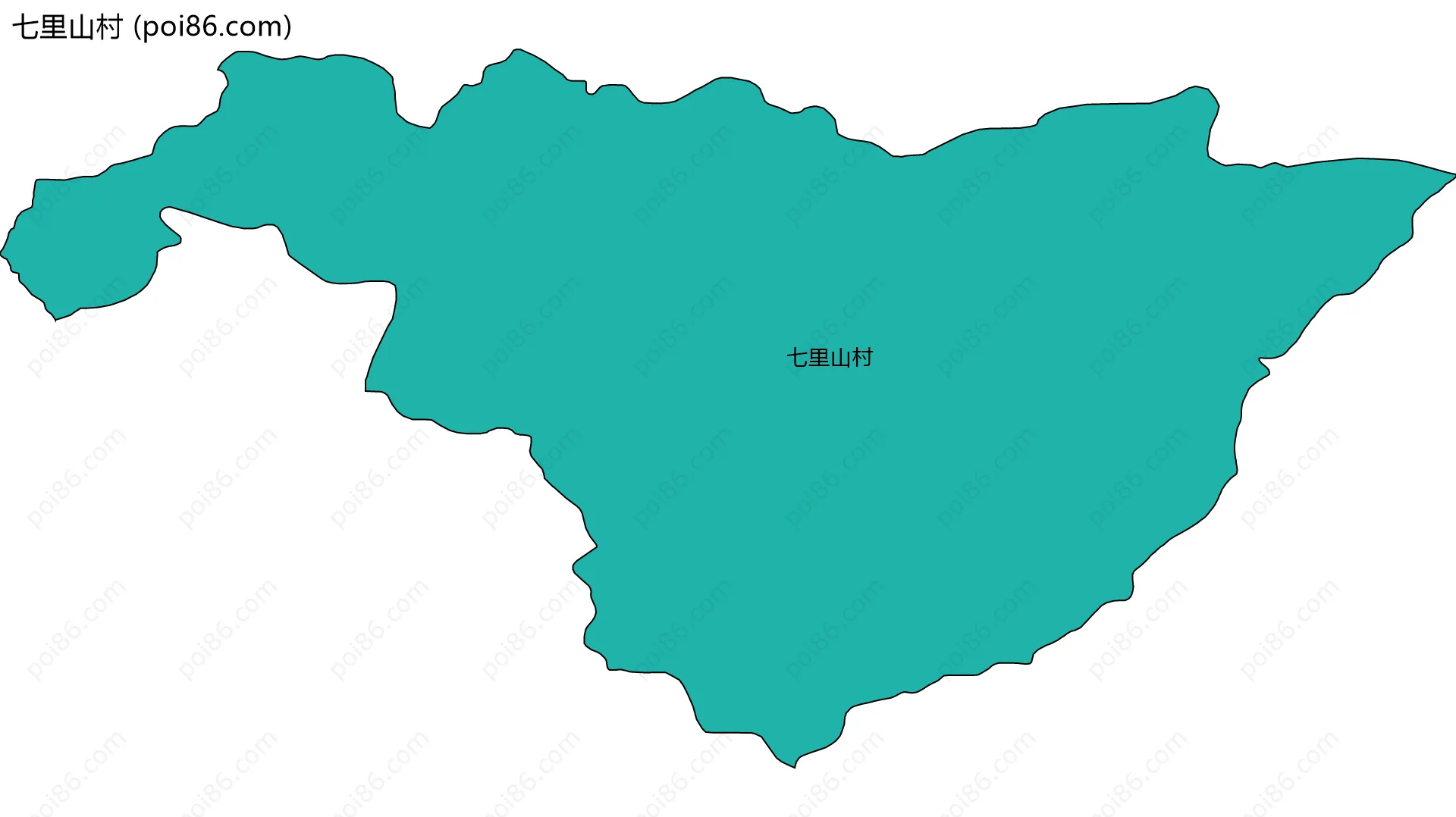 七里山村边界地图
