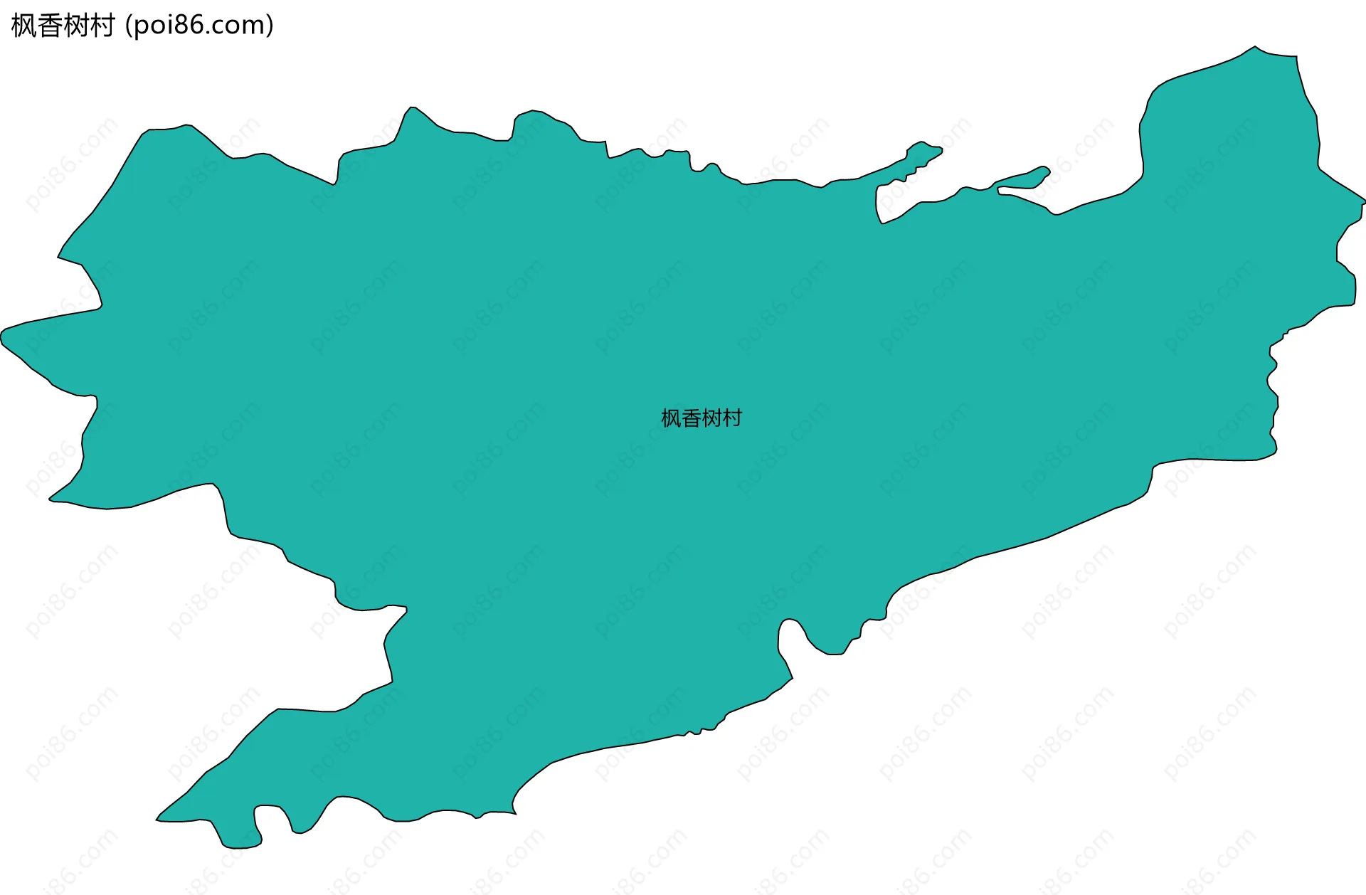 枫香树村边界地图