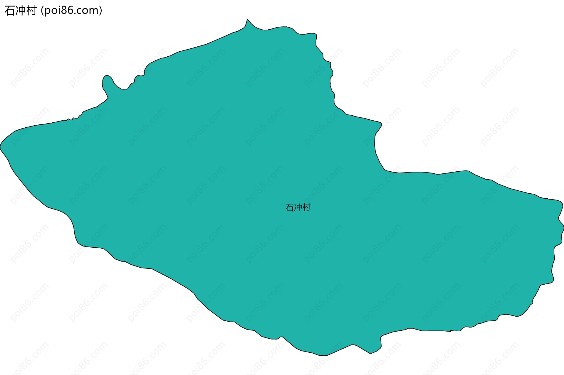 石冲村边界地图